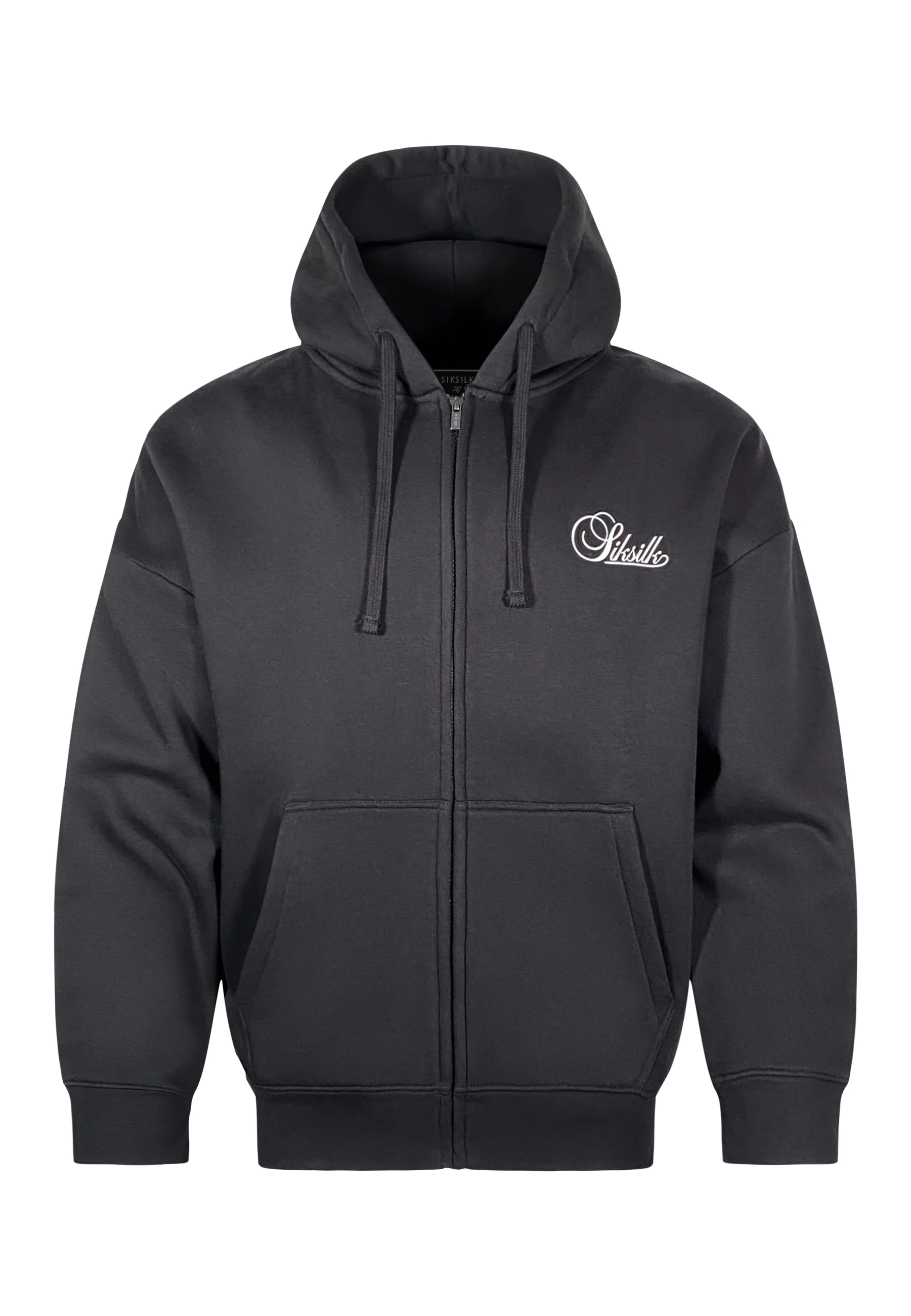 Black Essentials Full Zip Hoodie - Image 6
