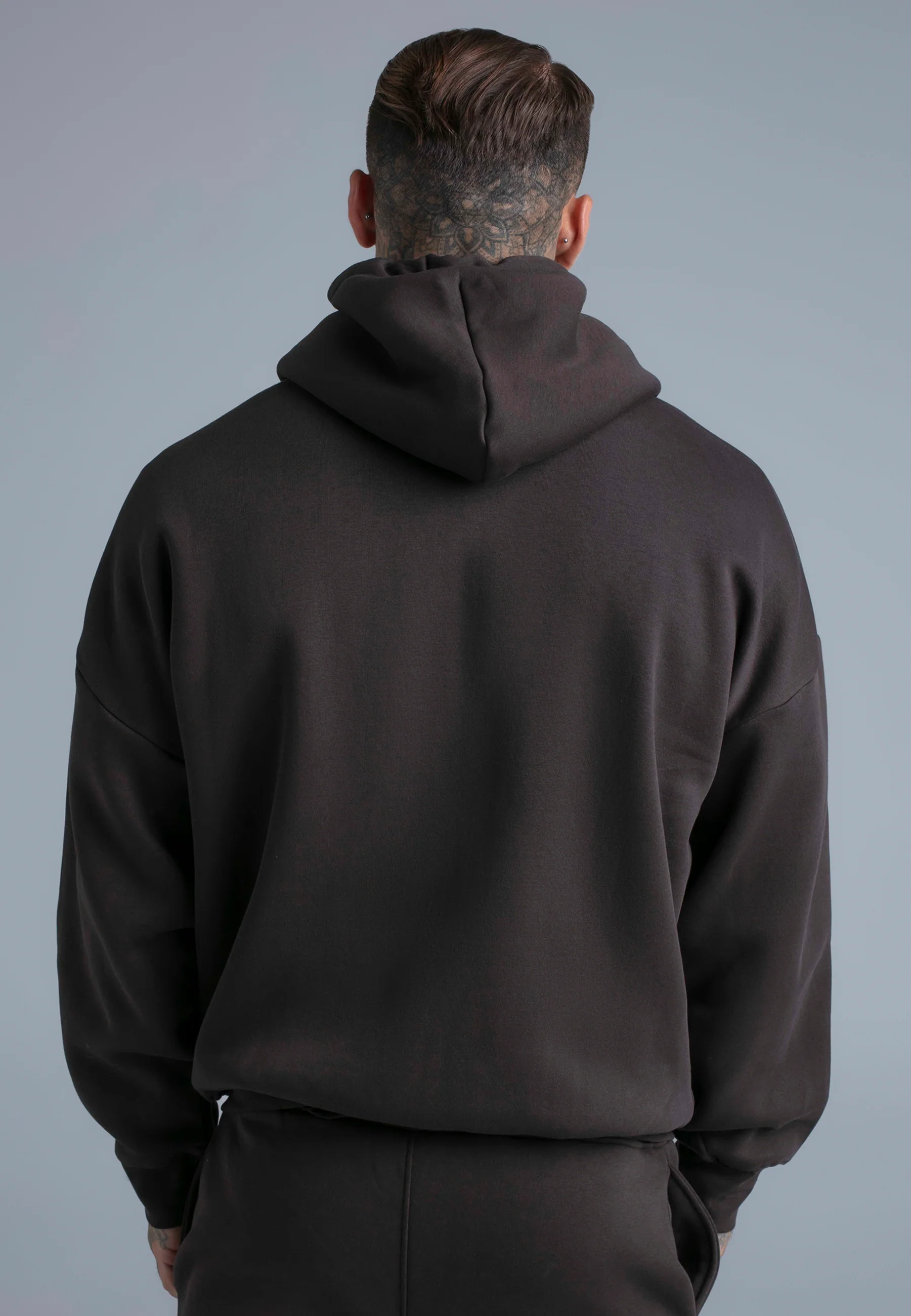 Brown Essentials Full Zip Hoodie - Image 5