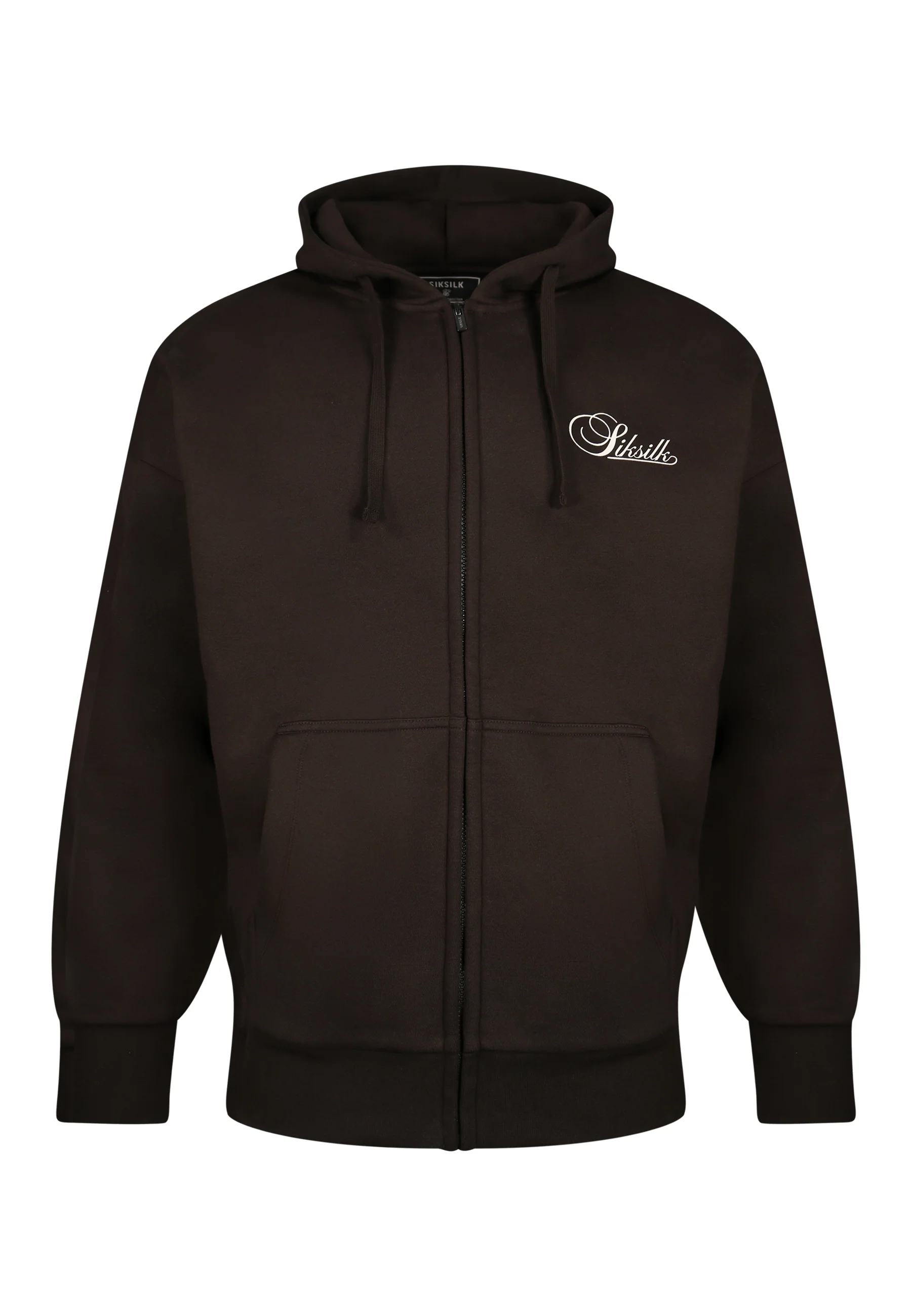 Brown Essentials Full Zip Hoodie - Image 7