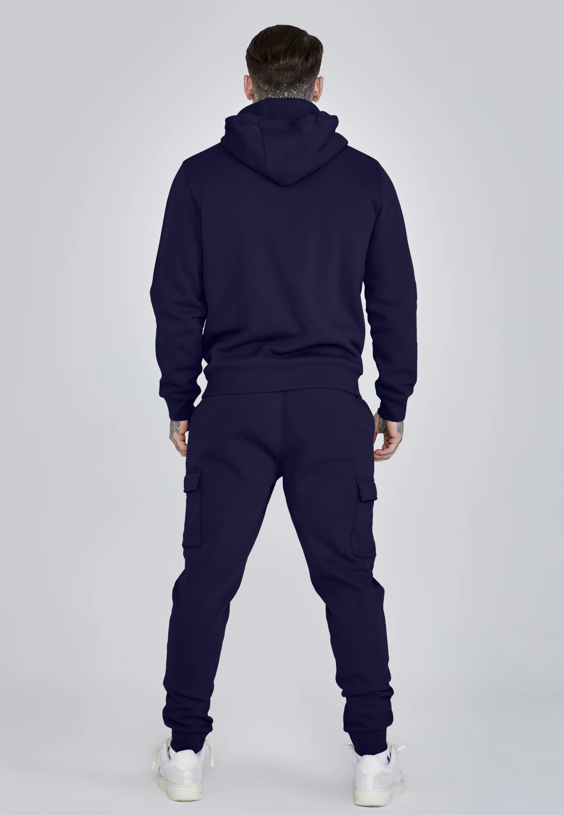 Navy Essentials Full Zip Hoodie - Image 5