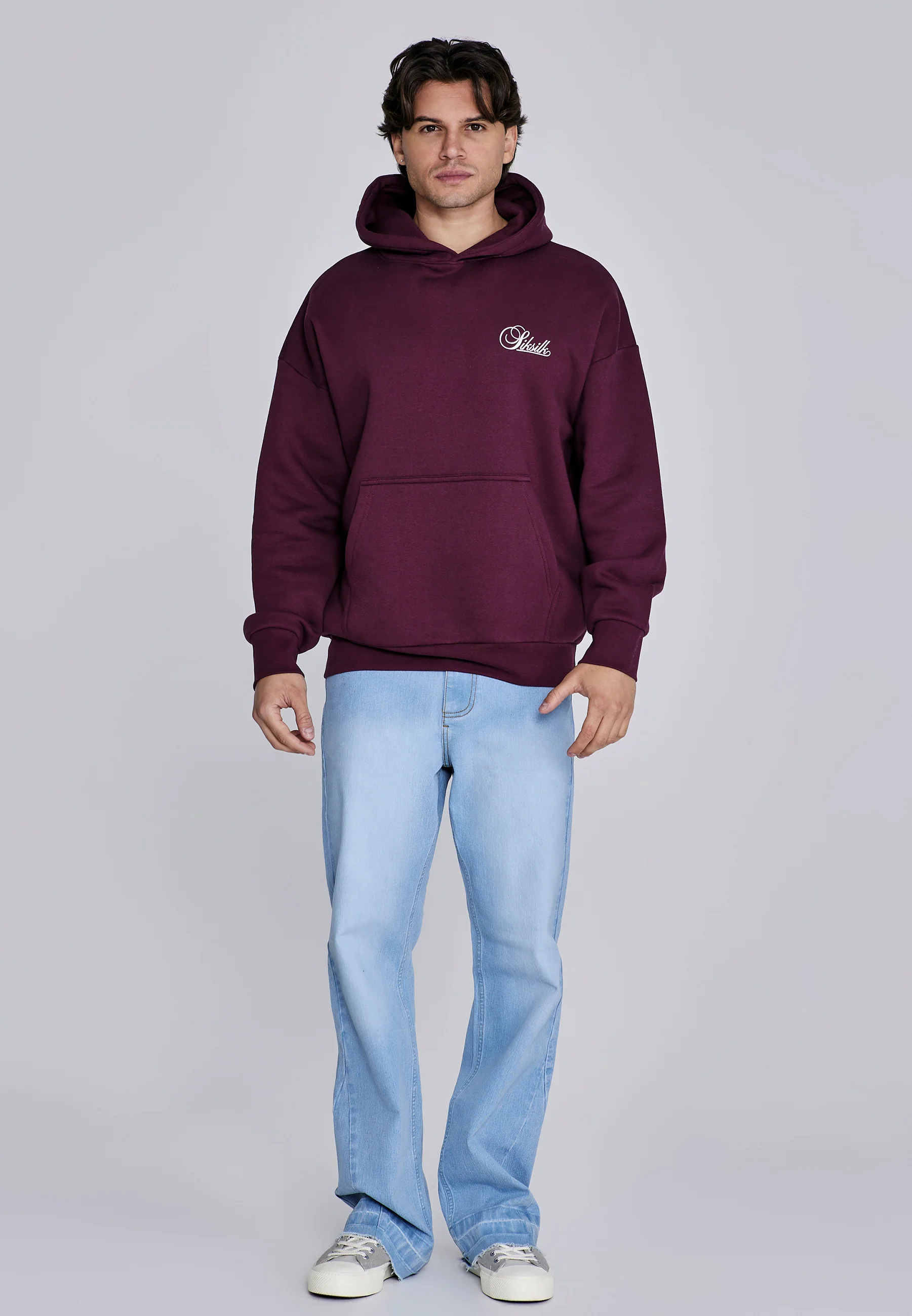 Burgundy Essentials Hoodie - Image 3