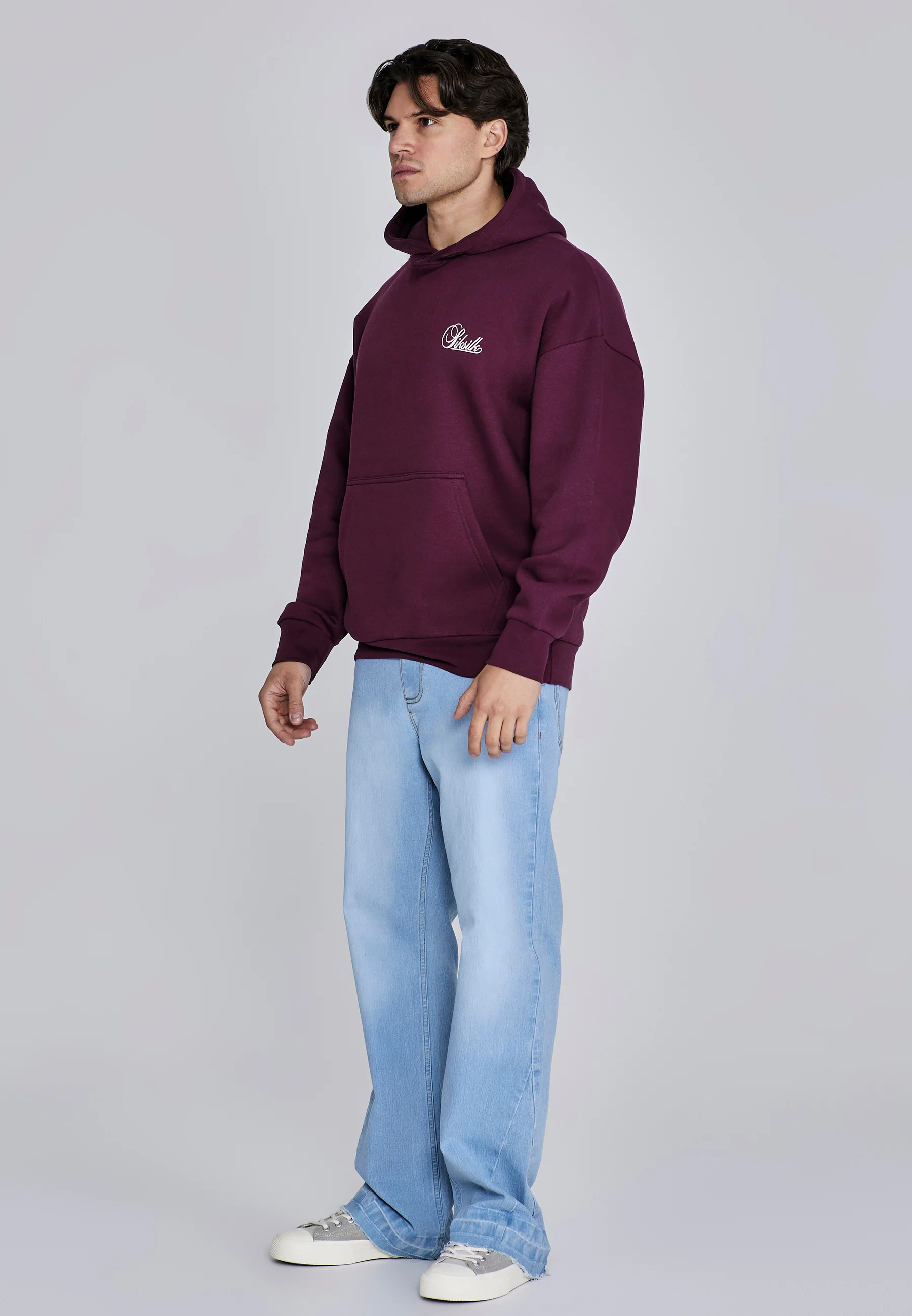 Burgundy Essentials Hoodie - Image 4