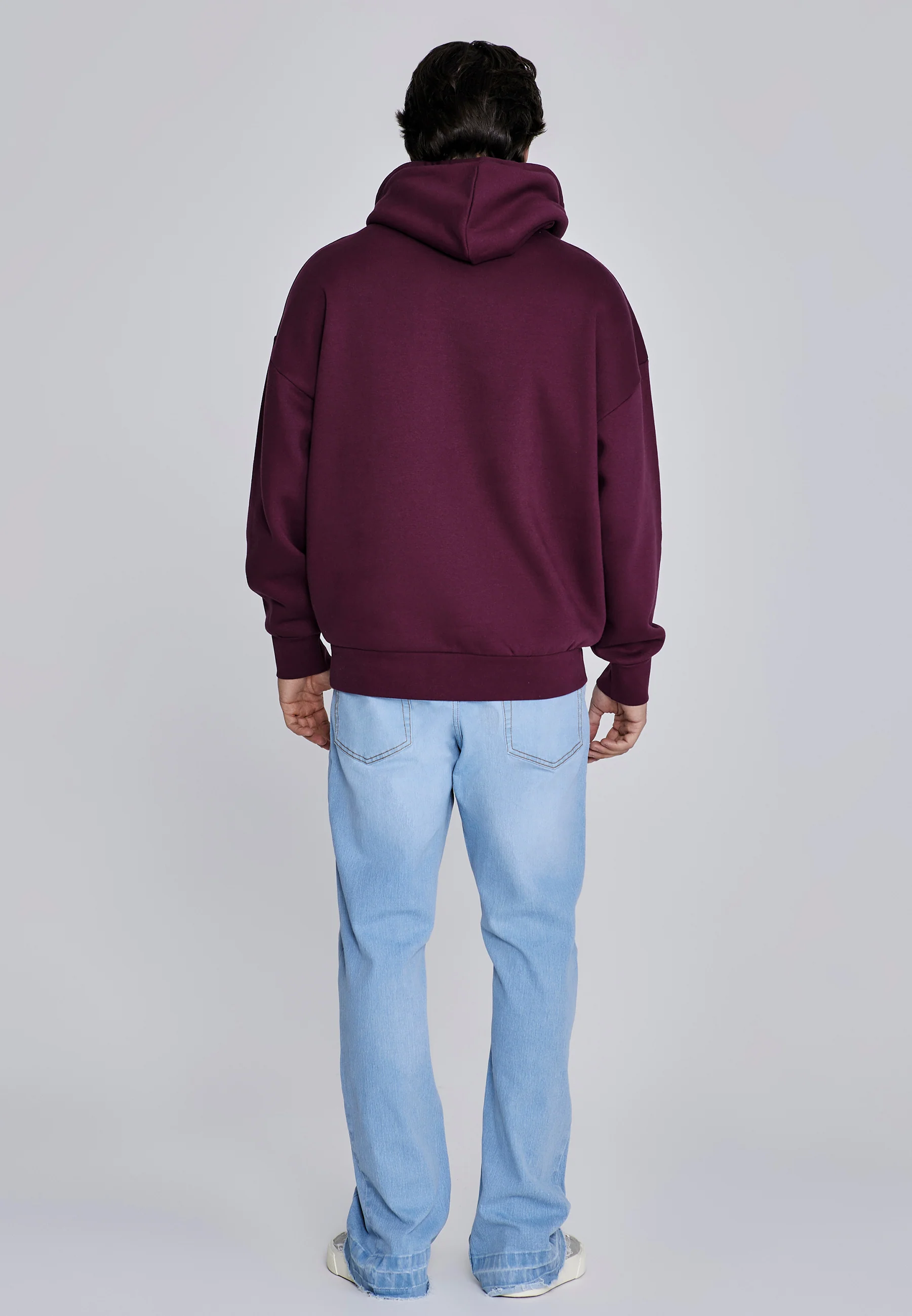 Burgundy Essentials Hoodie - Image 5