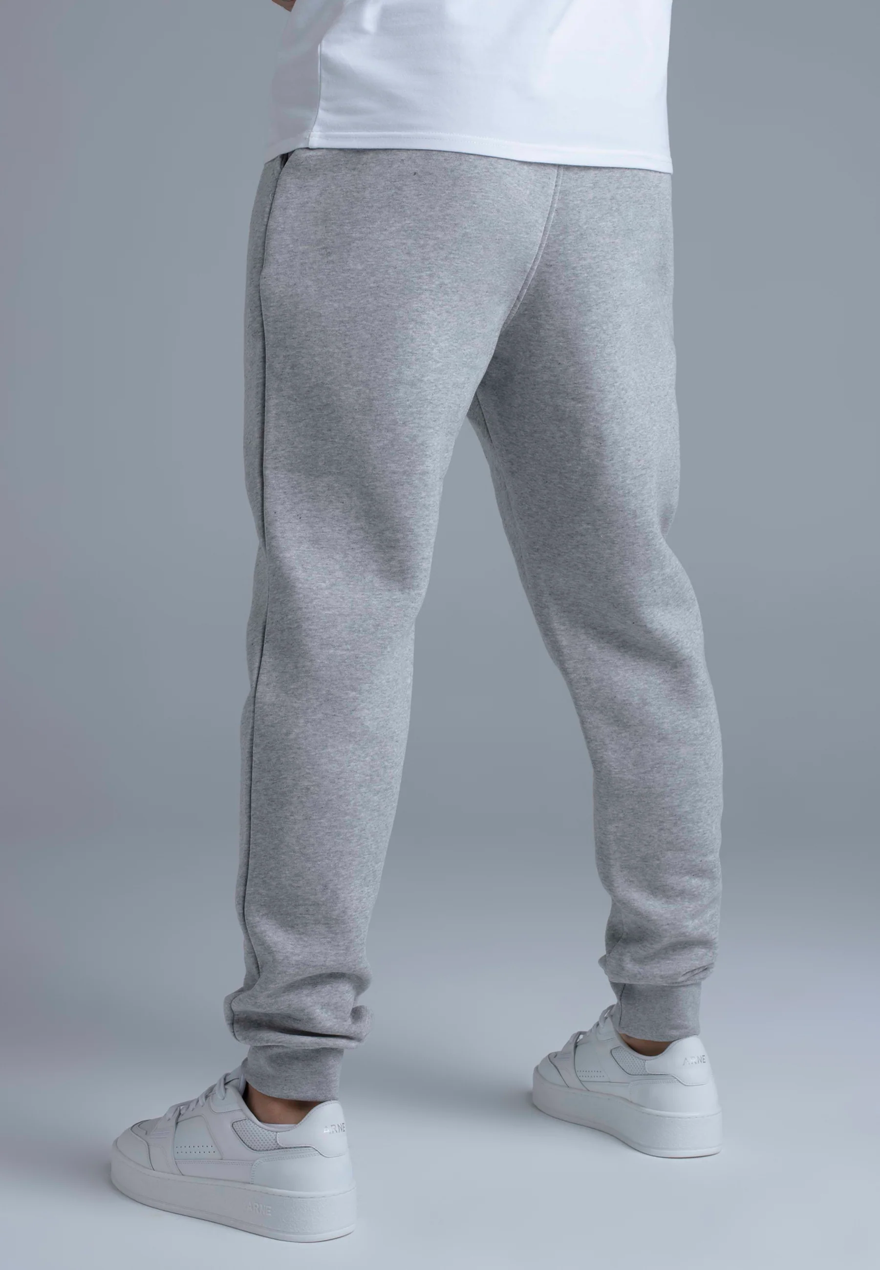 Grey Marl Essentials Joggers - Image 5