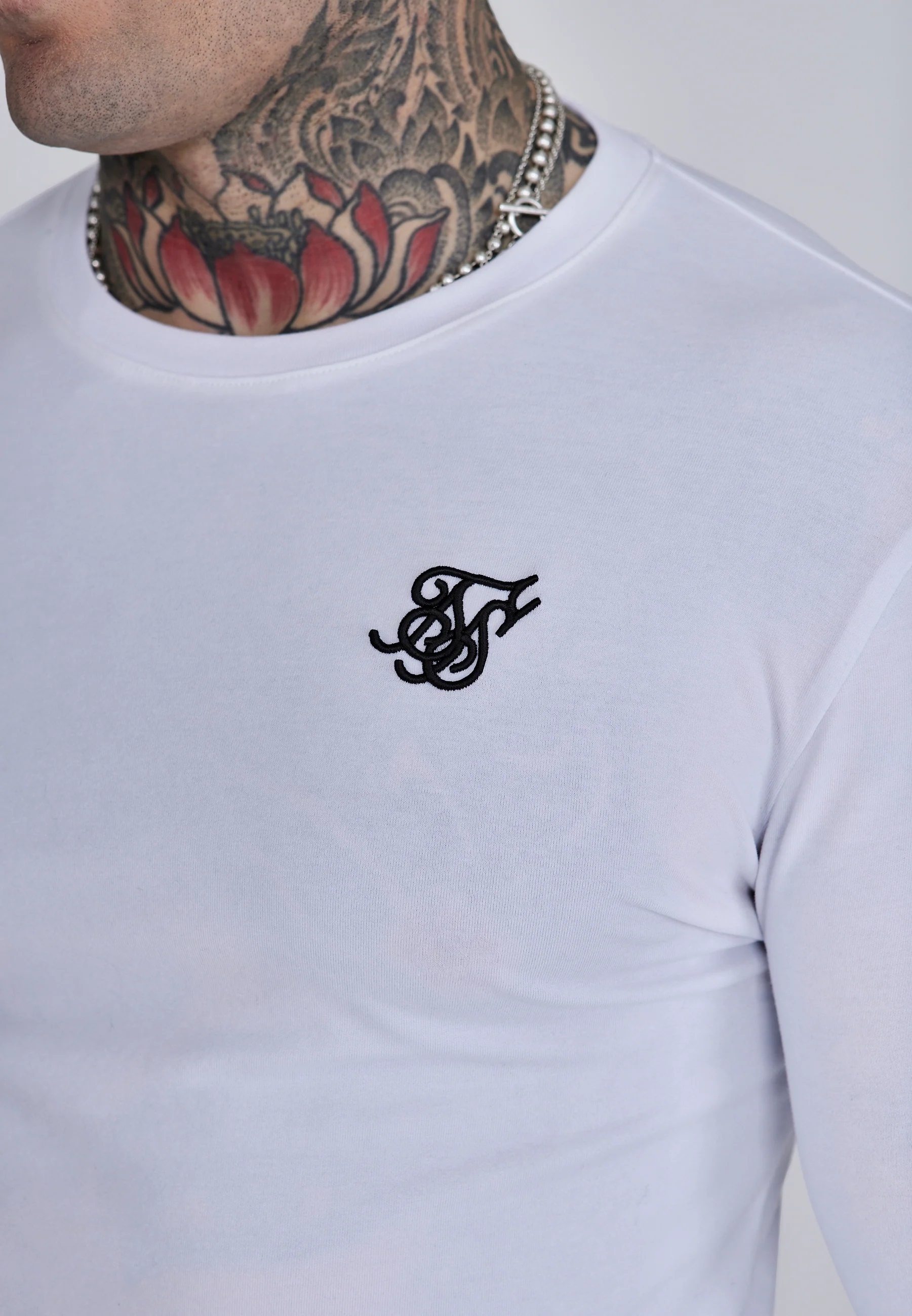 White Essentials LS T-Shirt - Image 2