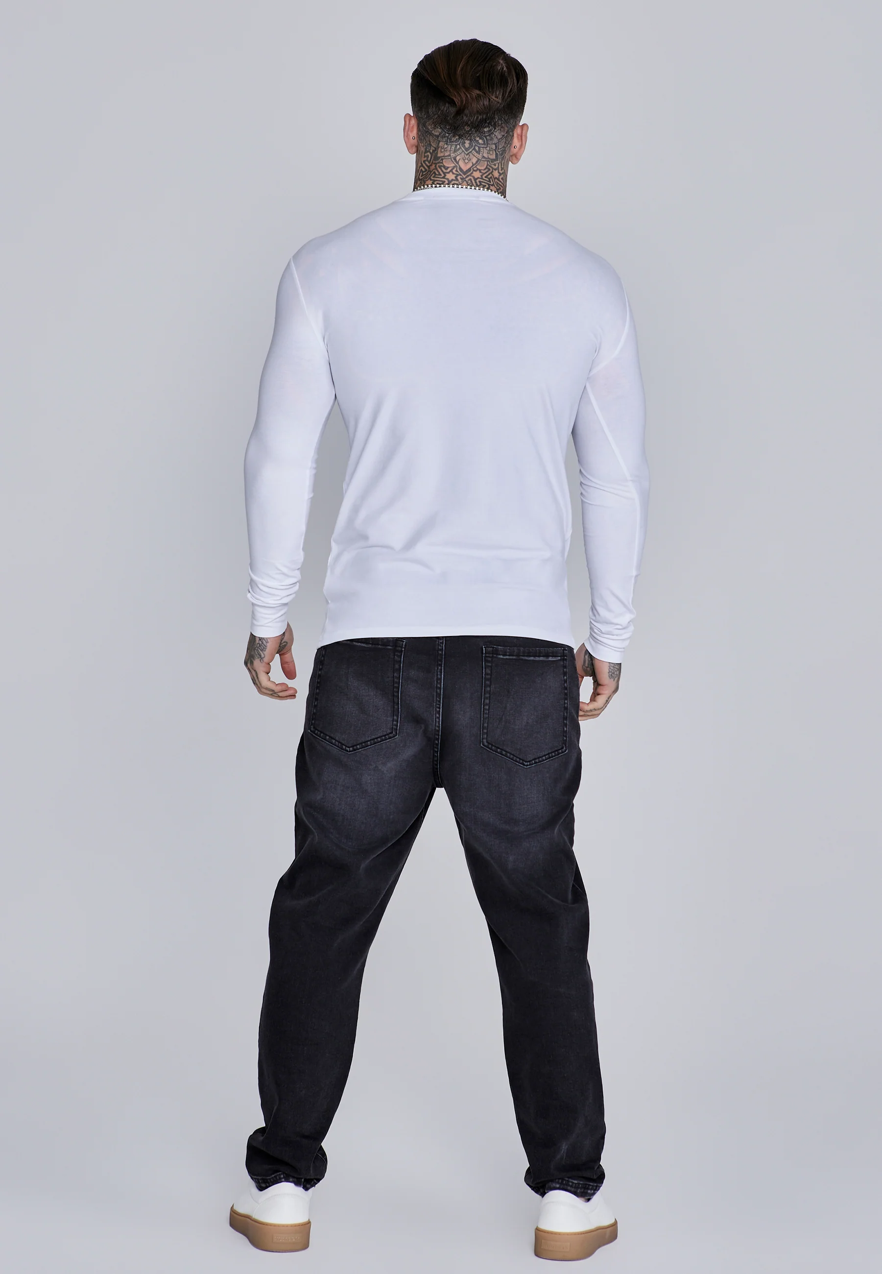 White Essentials LS T-Shirt - Image 5