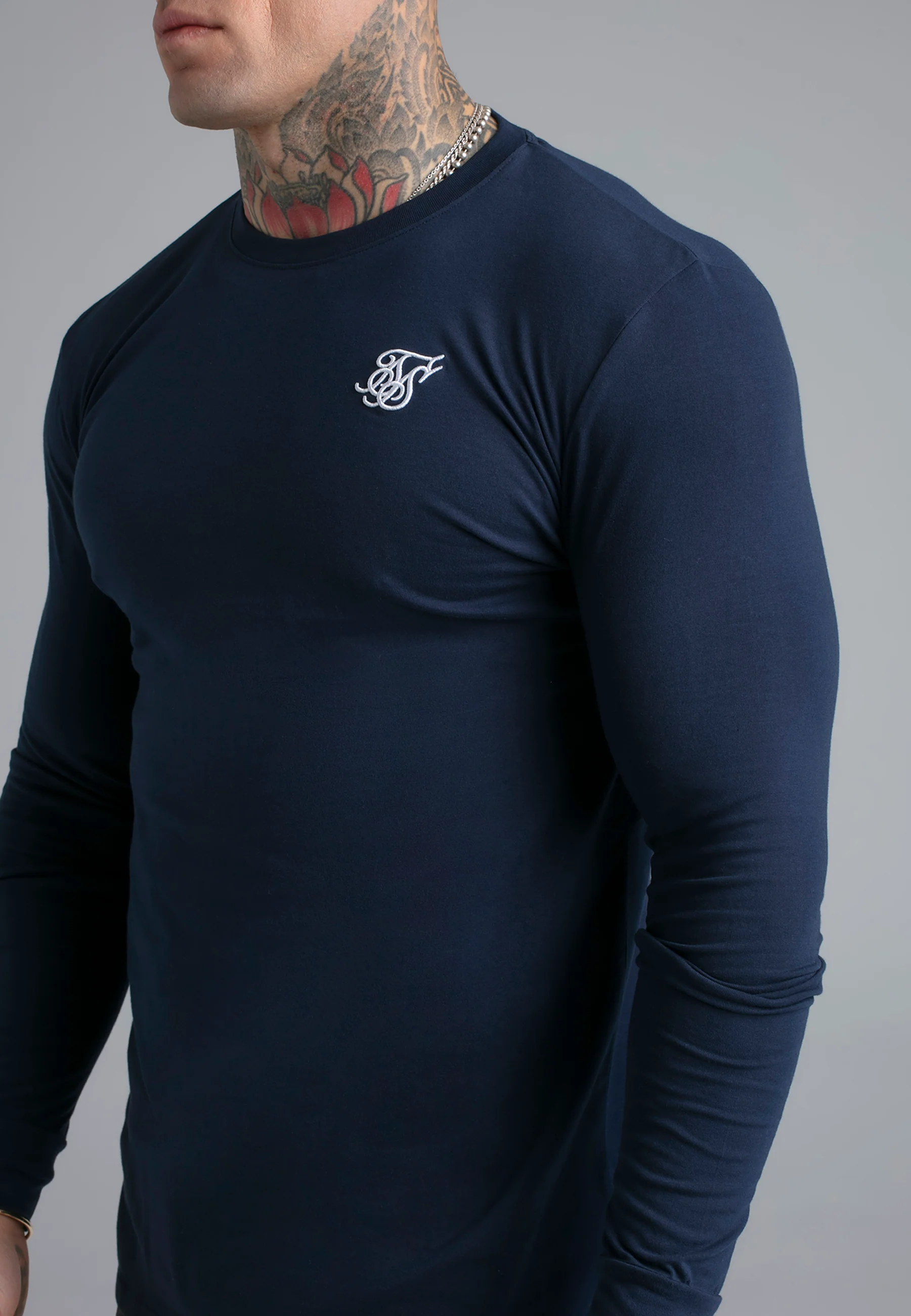 Navy Essentials LS T-Shirt - Image 2