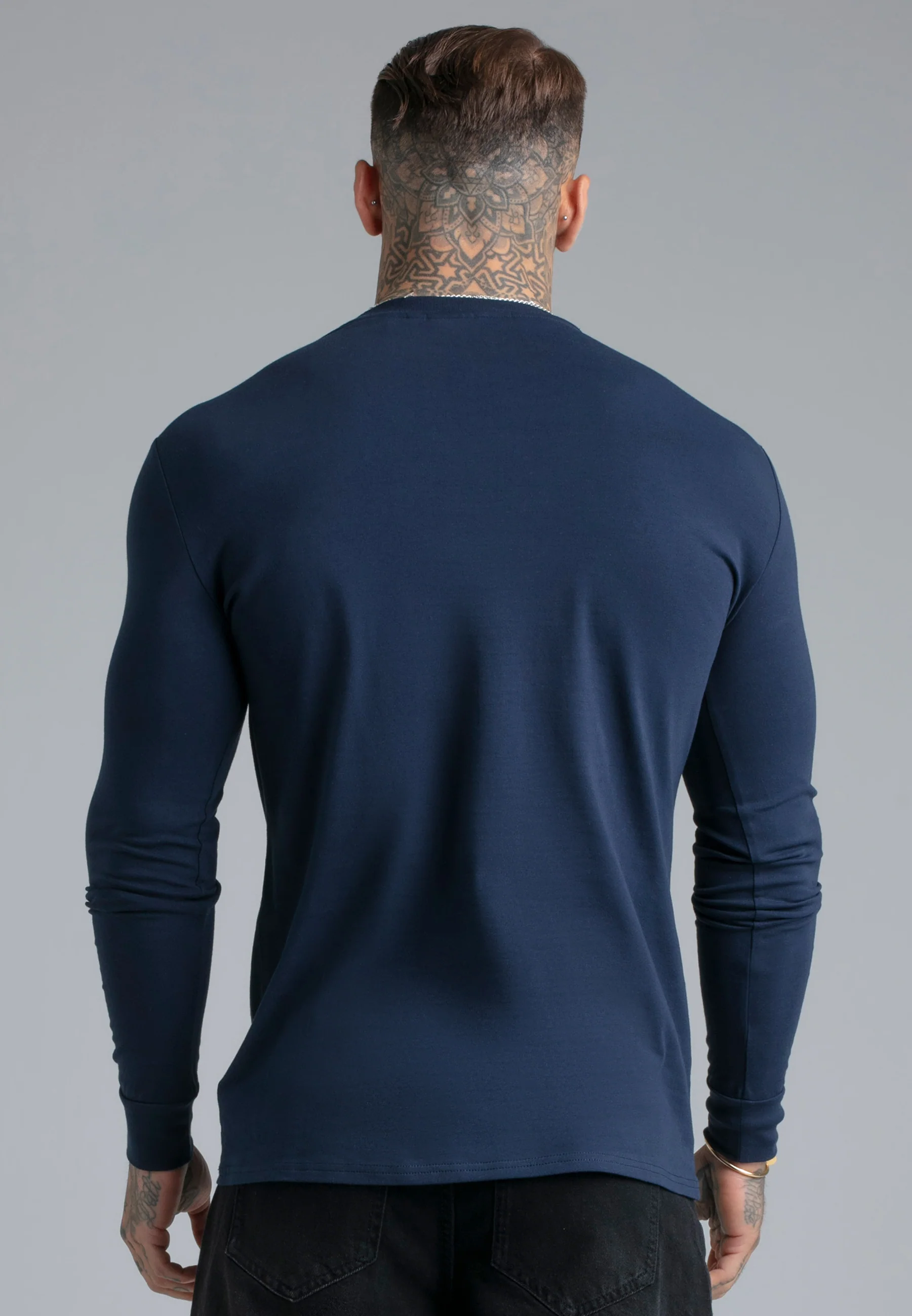 Navy Essentials LS T-Shirt - Image 5