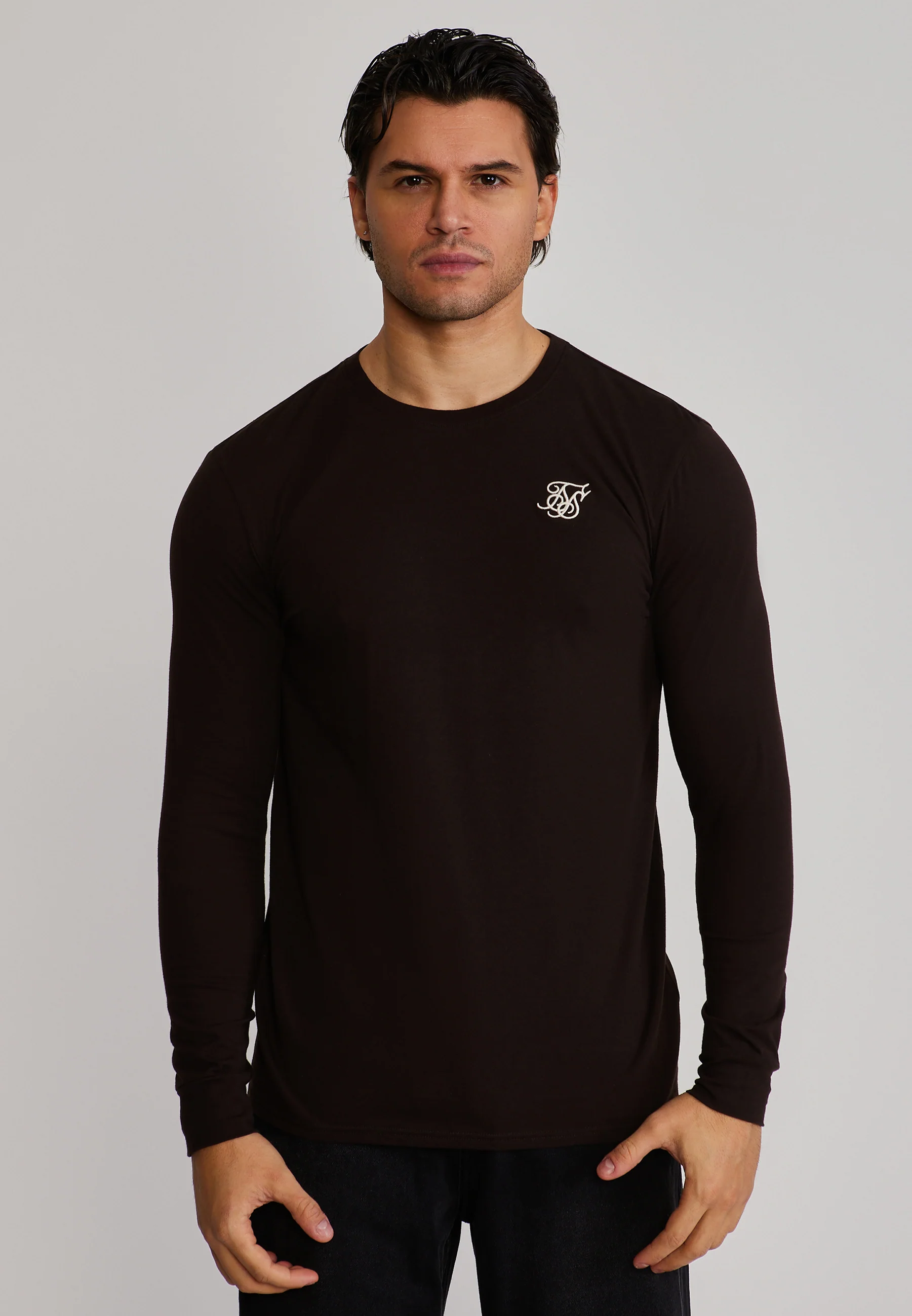 Brown Essentials LS T-Shirt