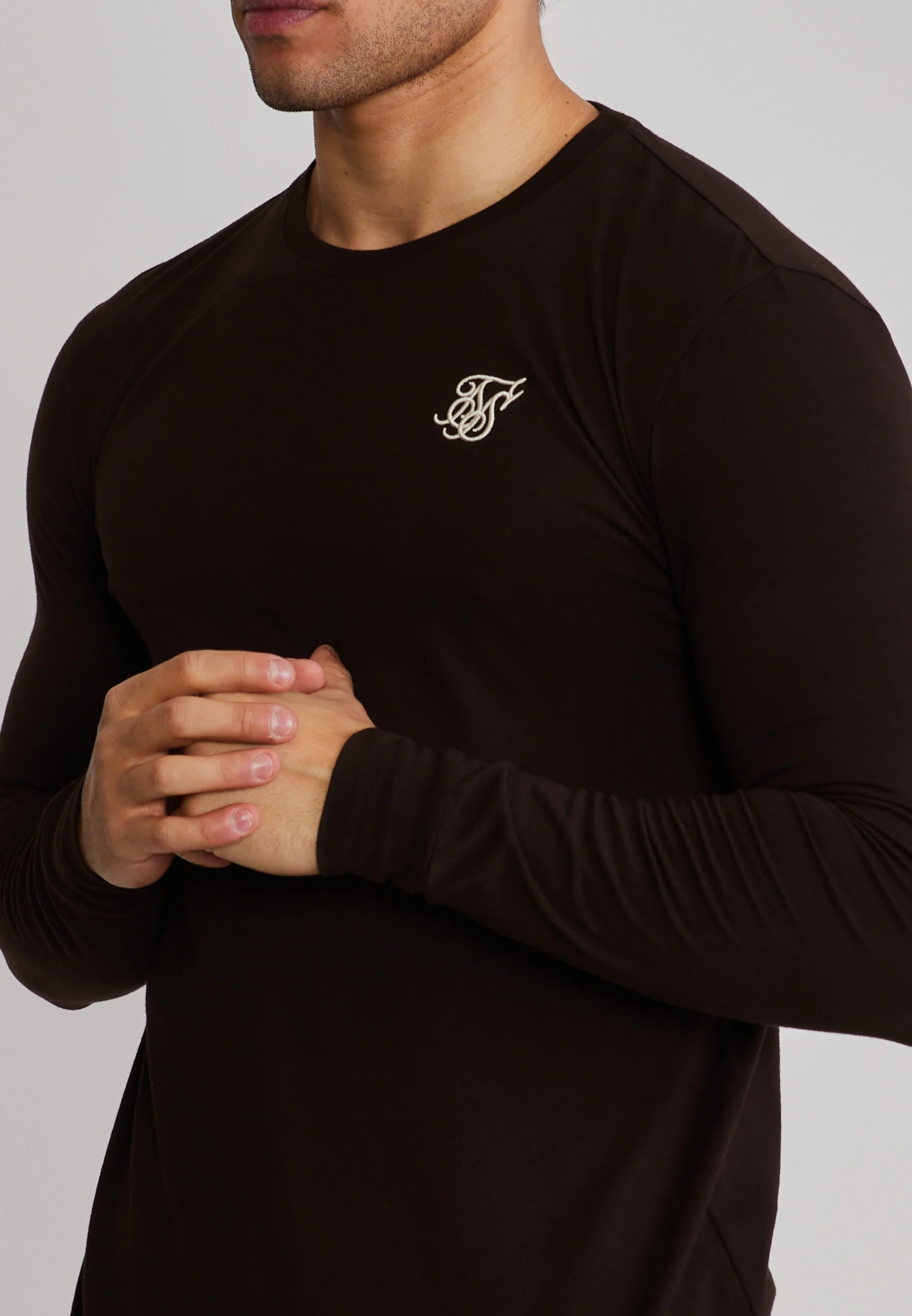 Brown Essentials LS T-Shirt - Image 2