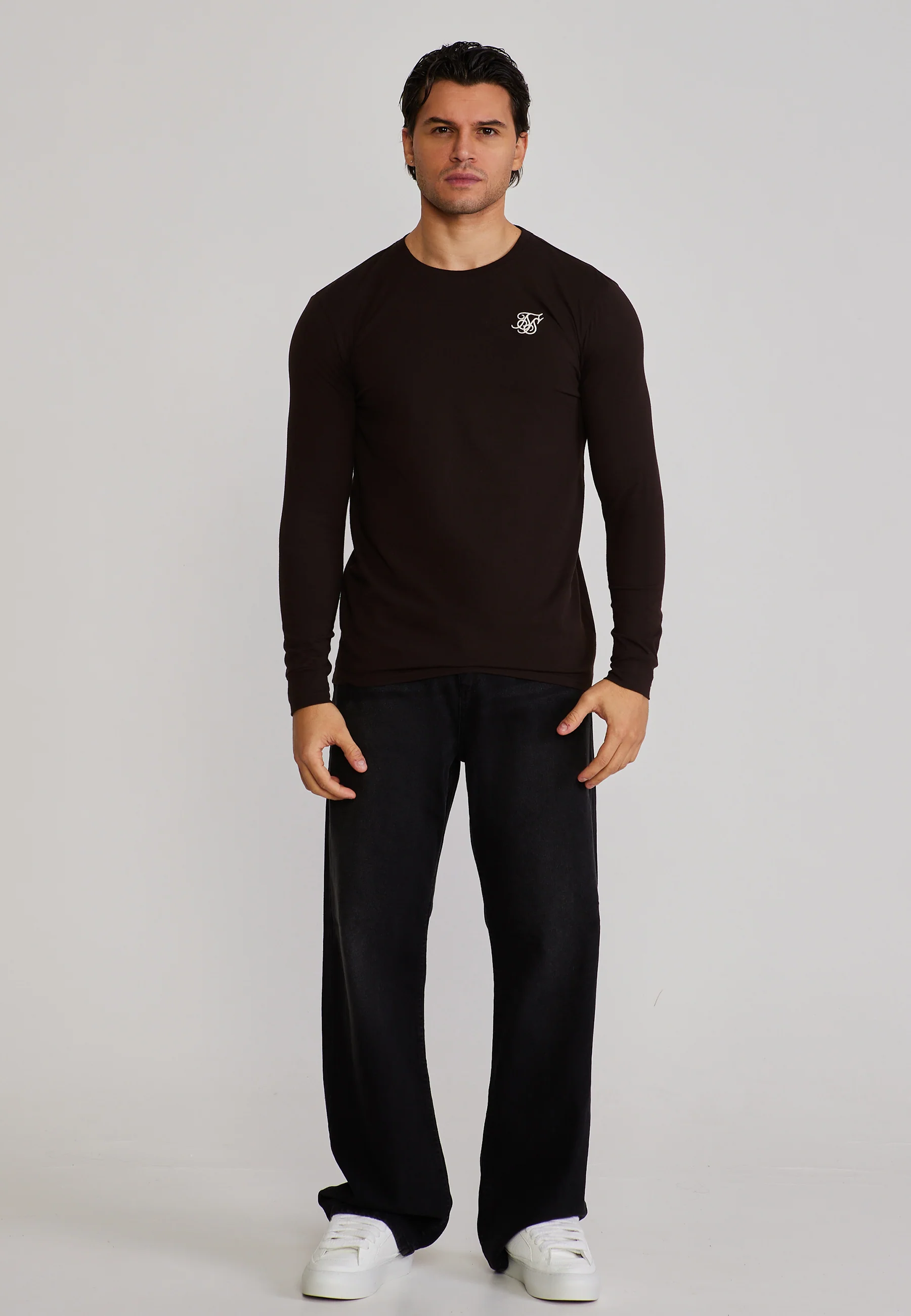 Brown Essentials LS T-Shirt - Image 3