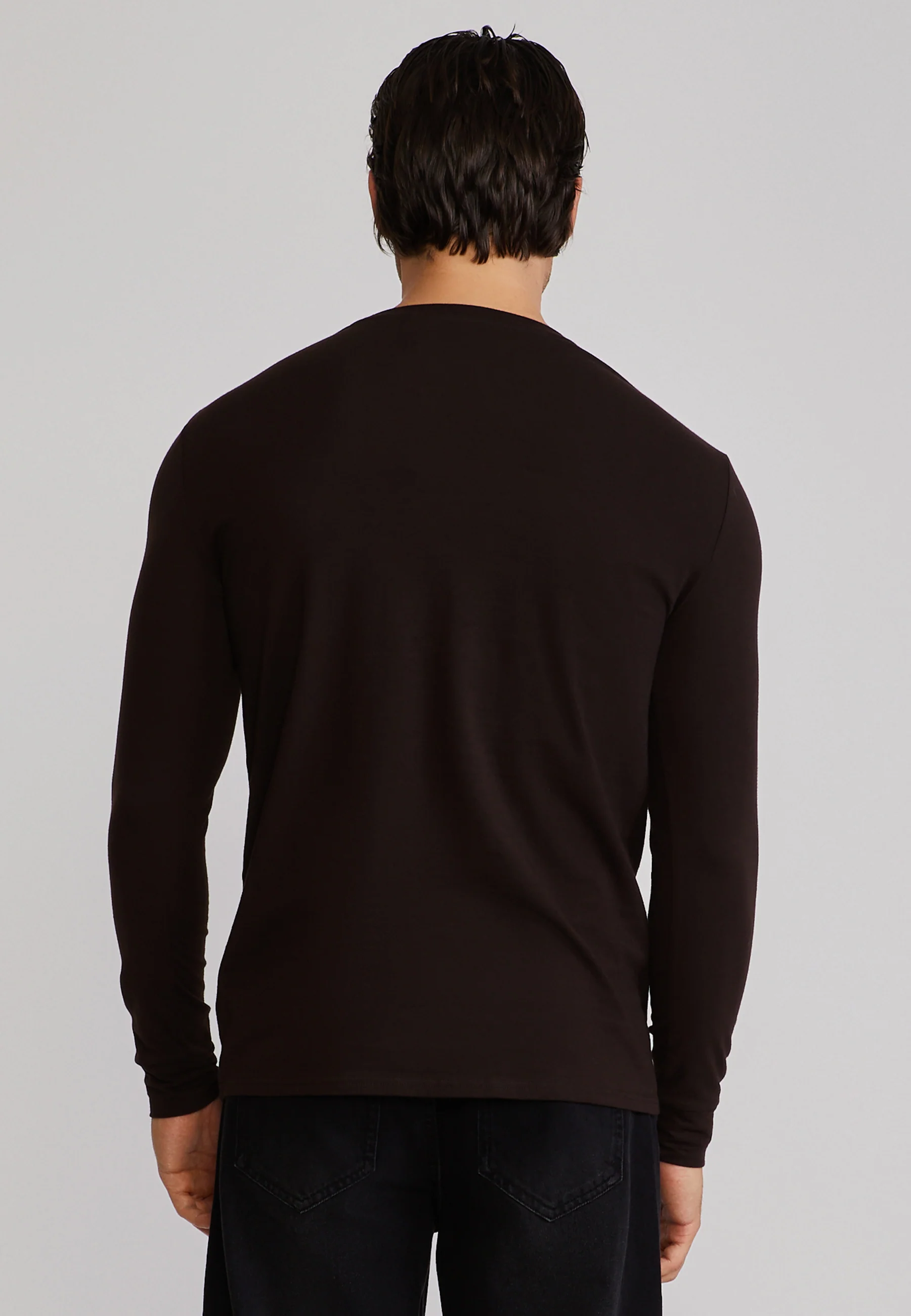 Brown Essentials LS T-Shirt - Image 5