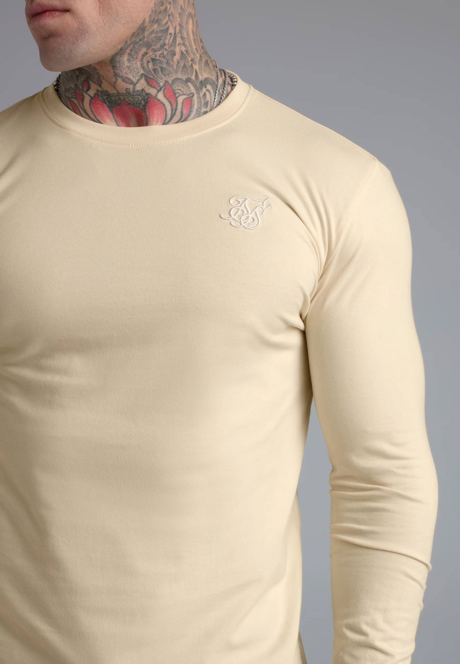 Ecru Essentials LS T-Shirt - Image 2