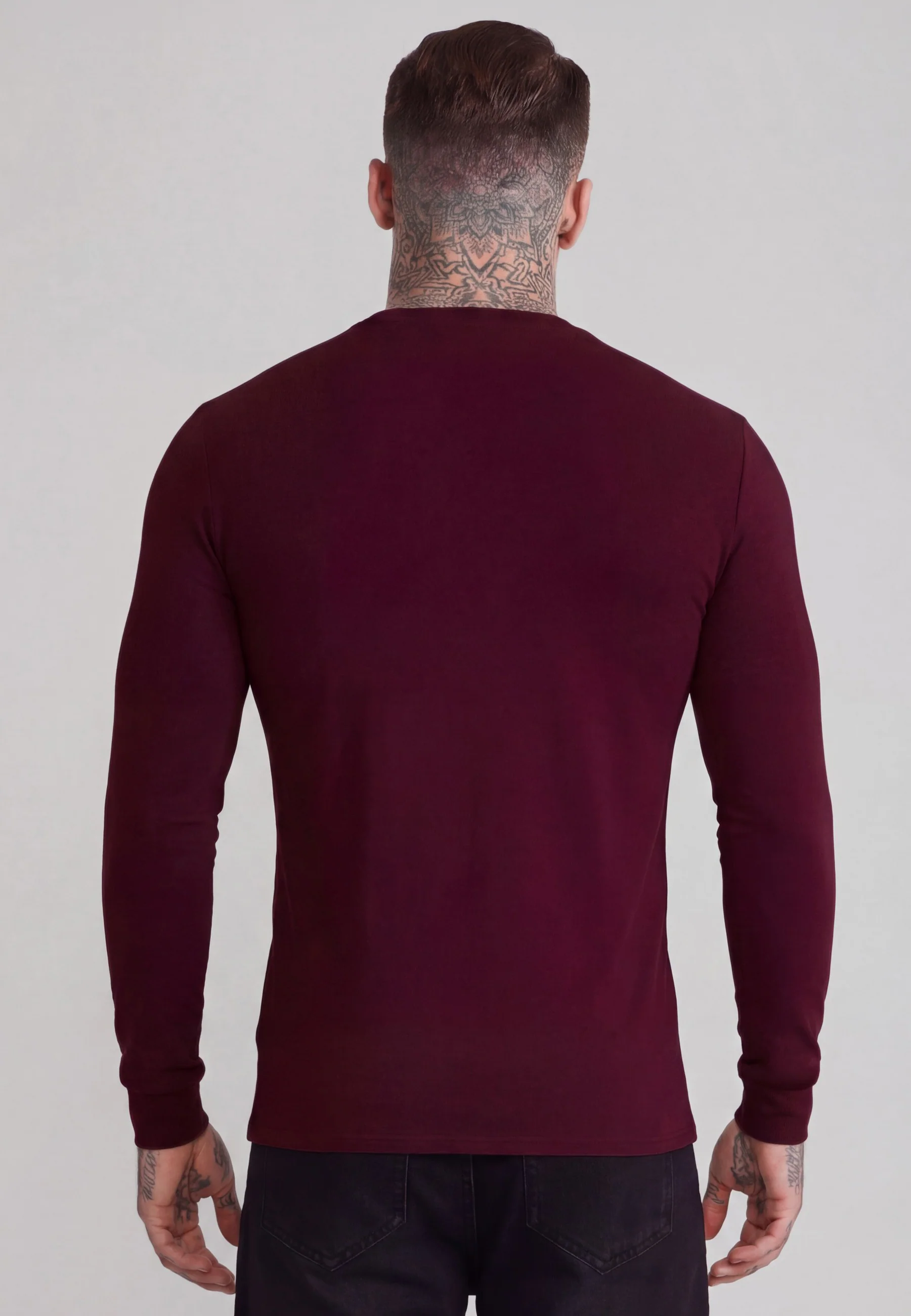 Burgundy Essentials LS T-Shirt - Image 5
