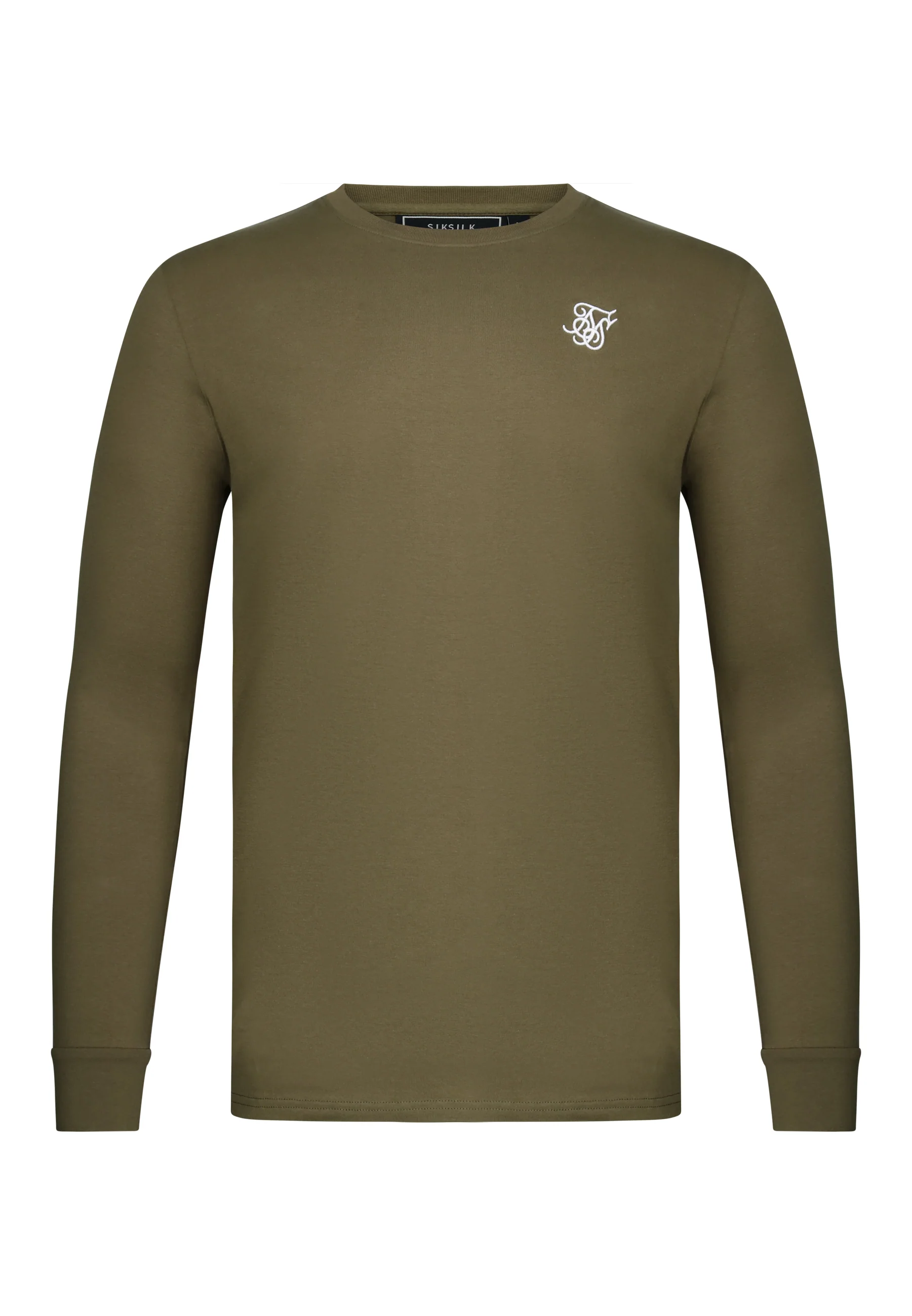 Khaki Green Essentials LS T-Shirt - Image 6