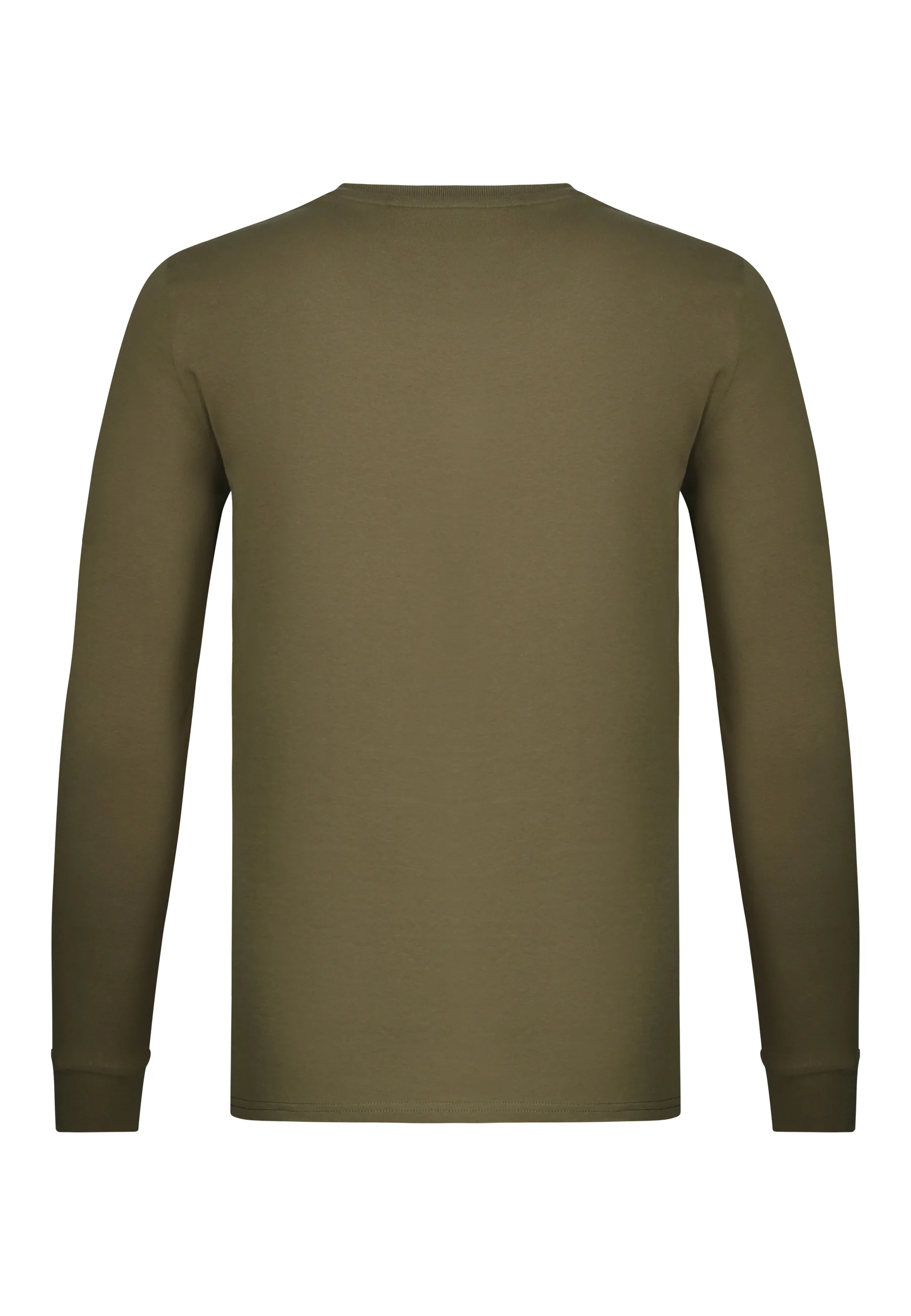 Khaki Green Essentials LS T-Shirt - Image 7