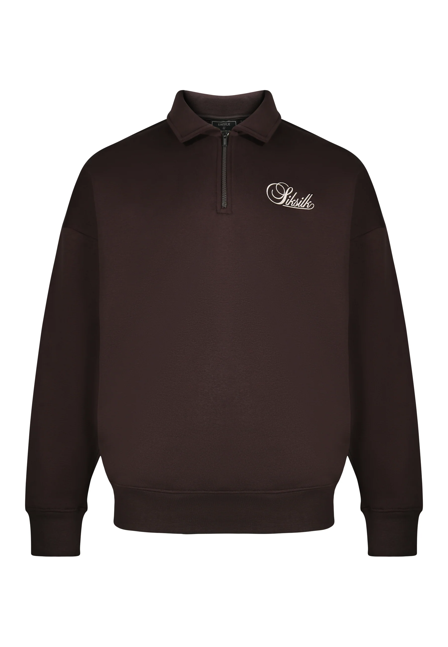Brown Essentials Polo Sweater - Image 6