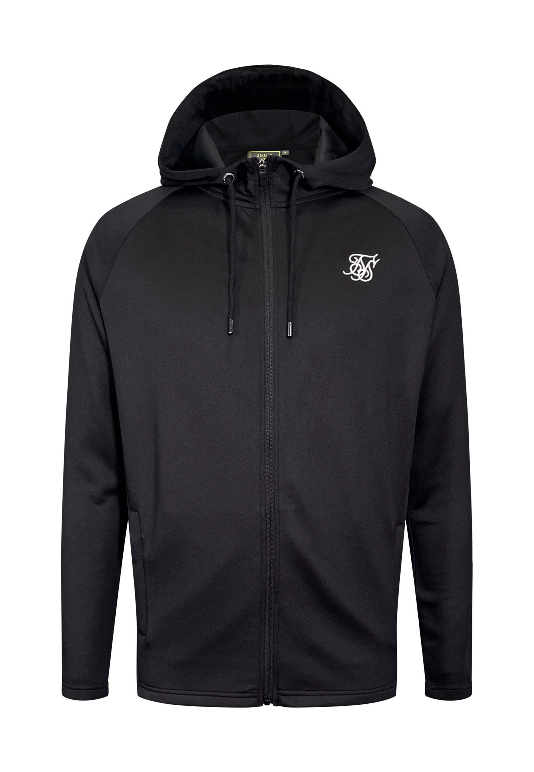 Black Essentials Poly Full Zip Hoodie - Image 6