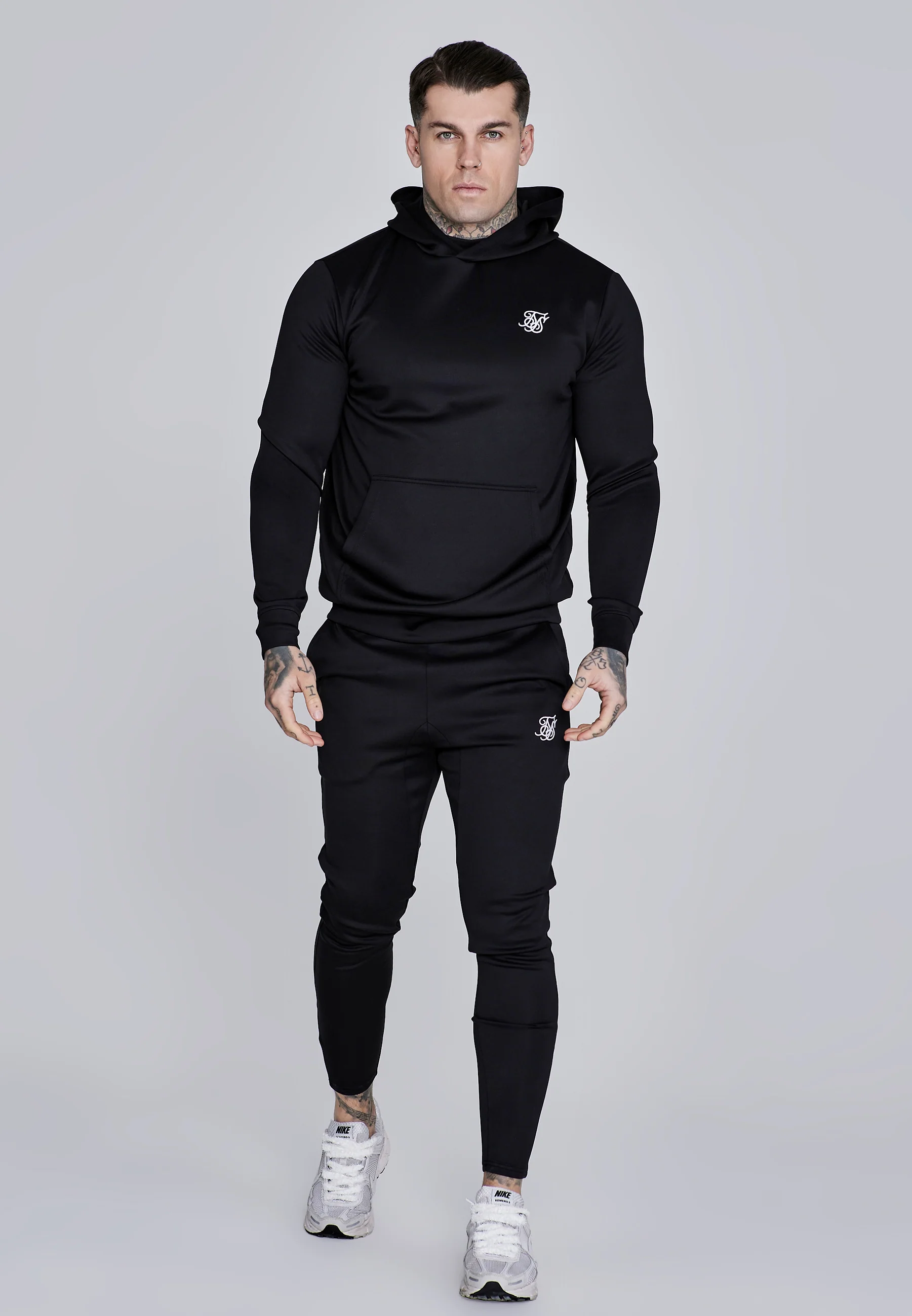 Black Essentials Poly Hoodie - Image 3