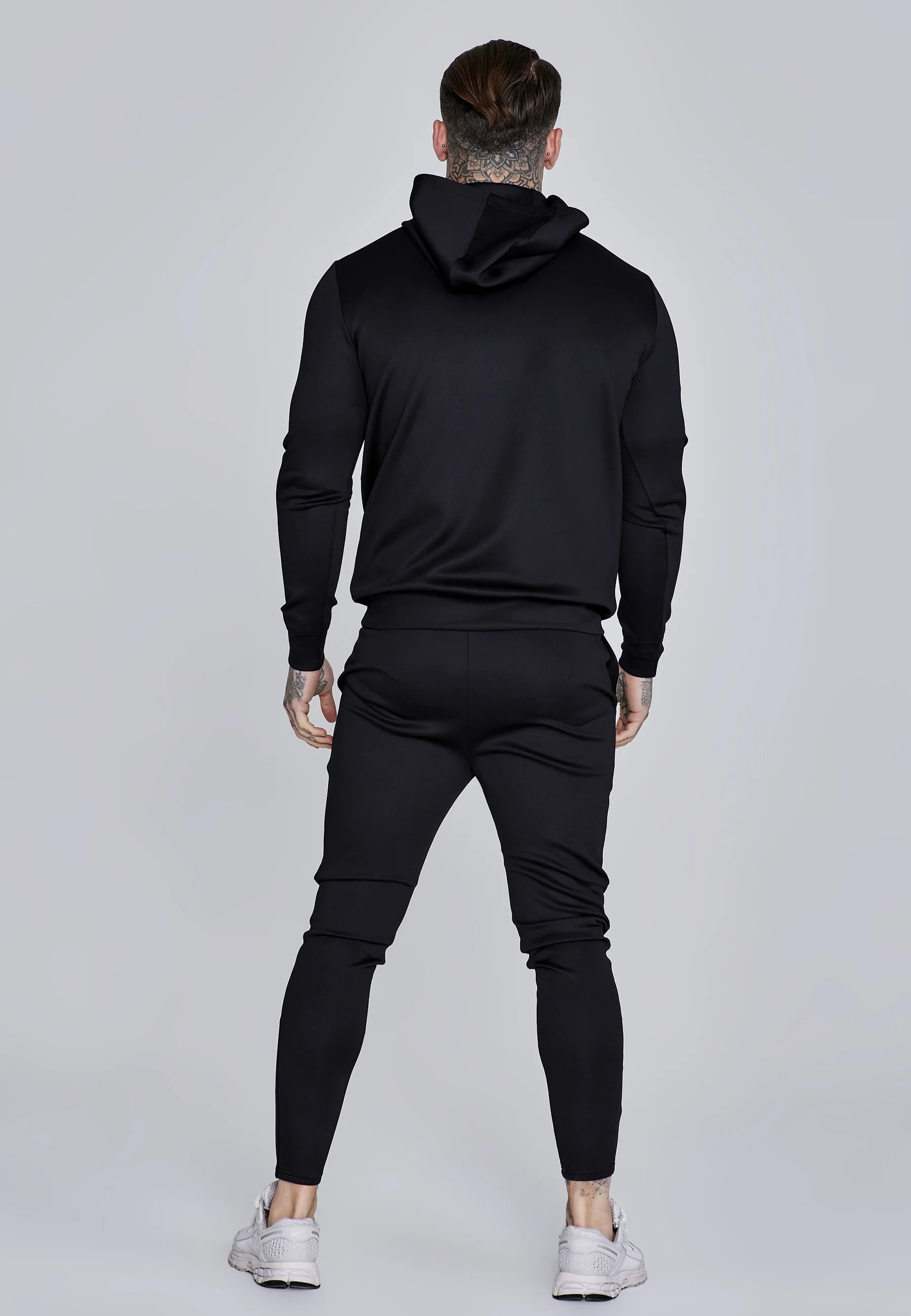 Black Essentials Poly Hoodie - Image 5