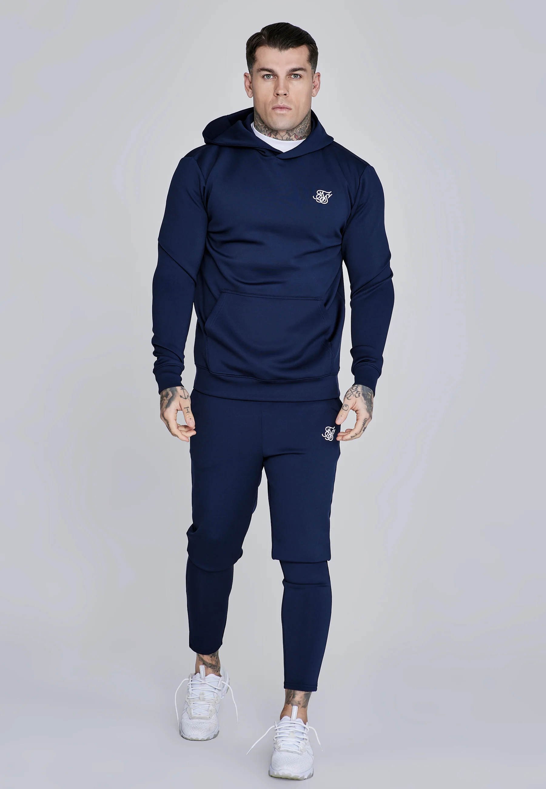 Navy Essentials Poly Hoodie - Image 3