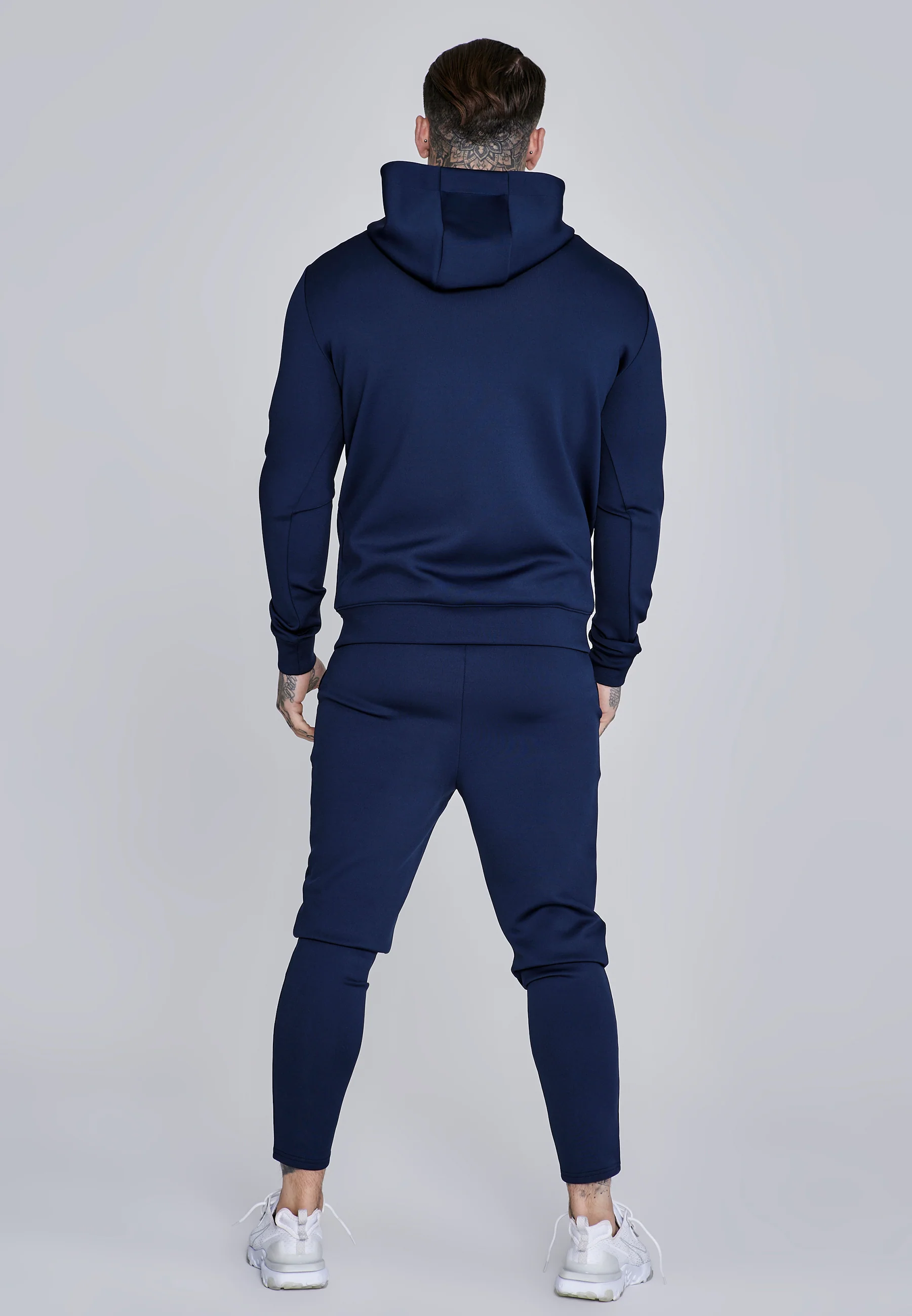 Navy Essentials Poly Hoodie - Image 5