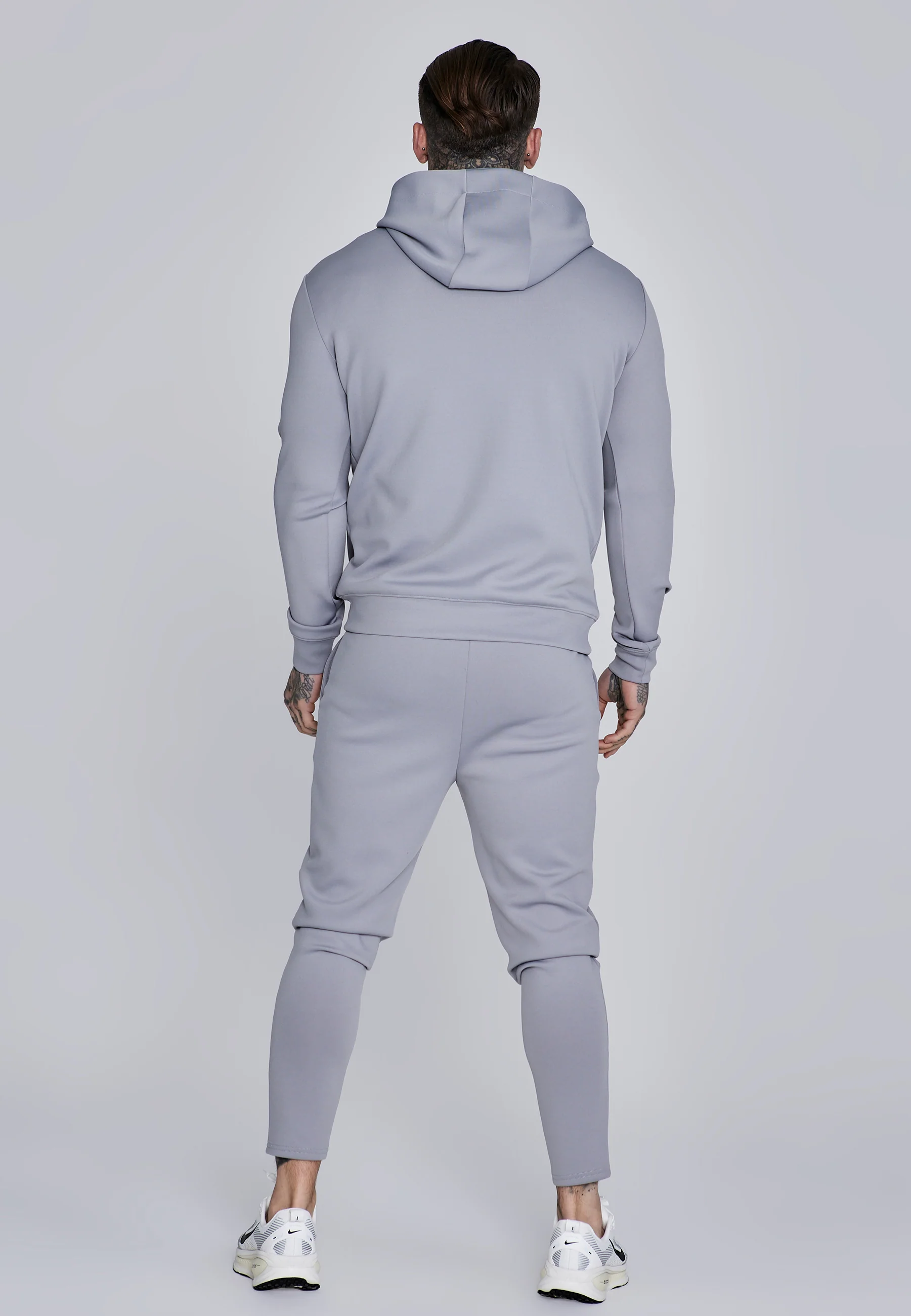 Grey Essentials Poly Hoodie - Image 5