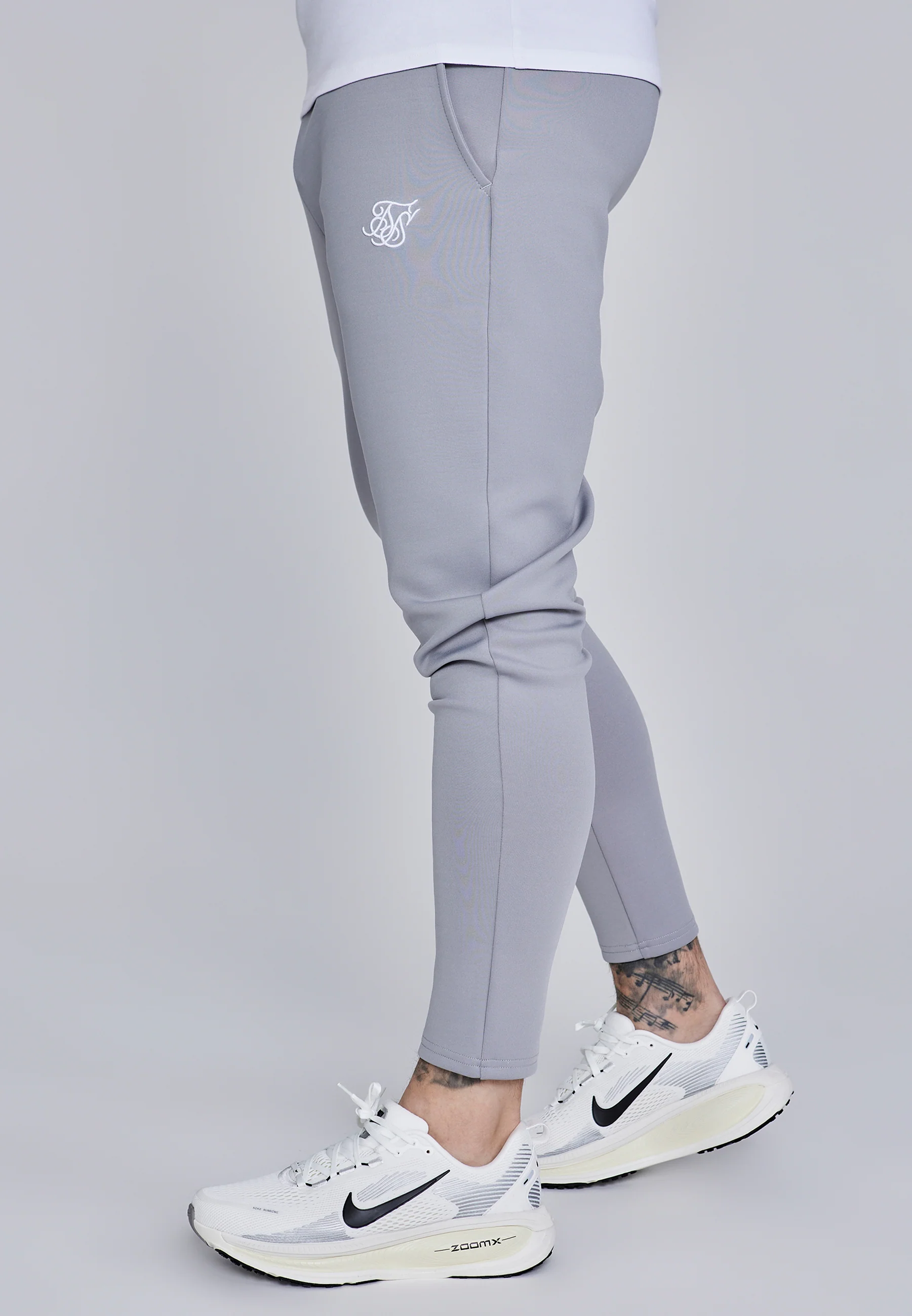 Grey Essentials Poly Joggers - Image 3