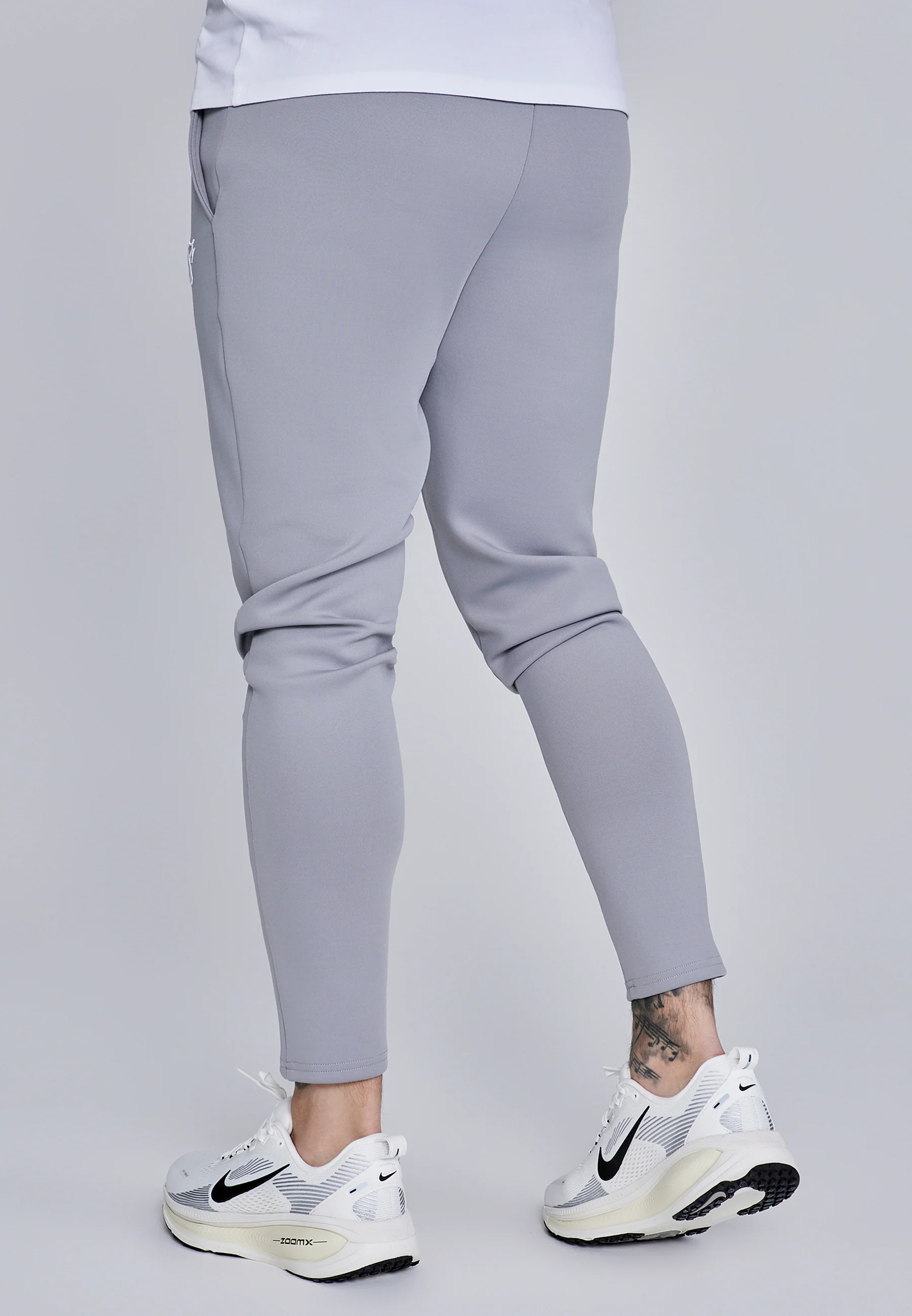 Grey Essentials Poly Joggers - Image 4