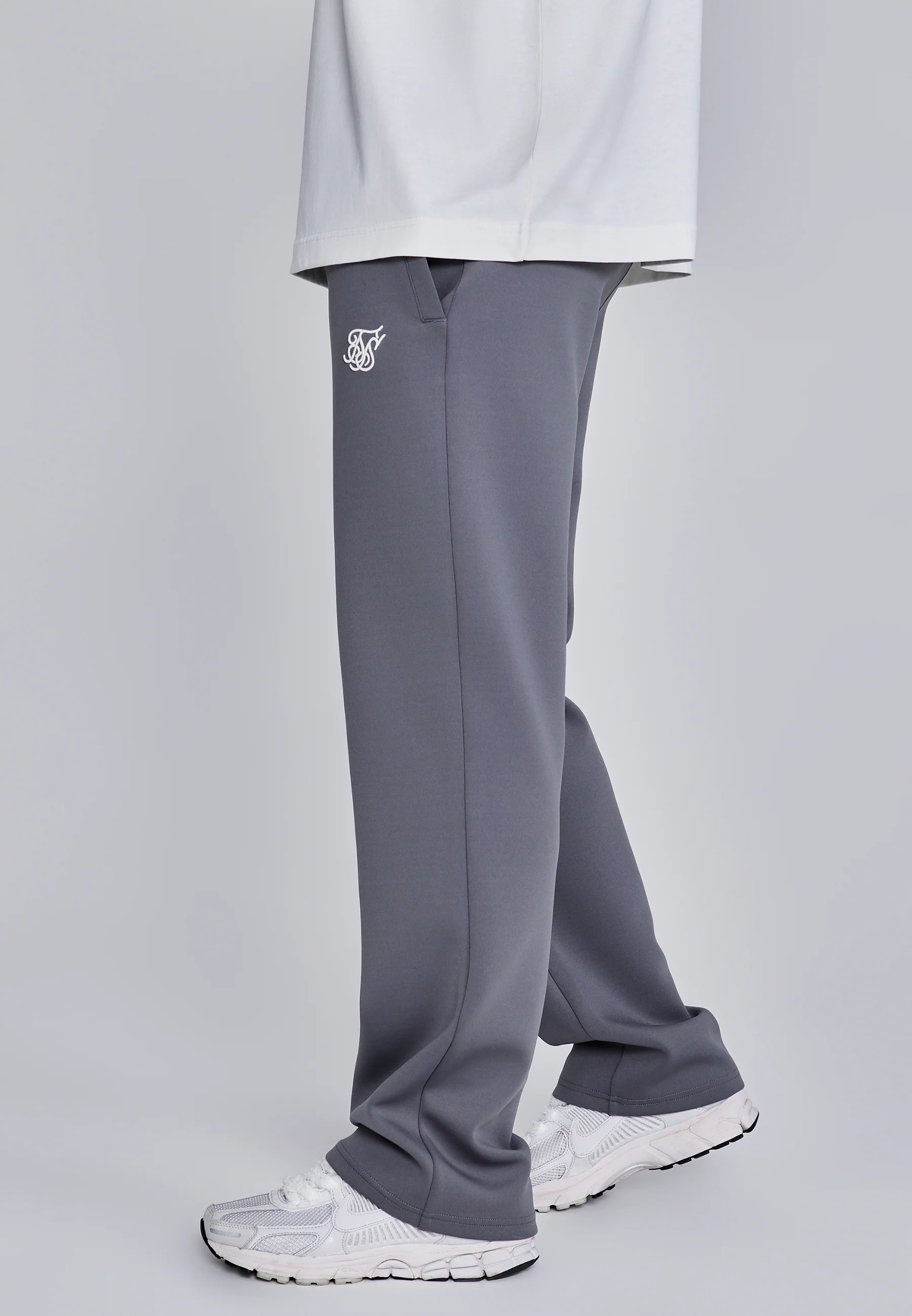 Dark Grey Essentials Poly Track Pants - Image 2