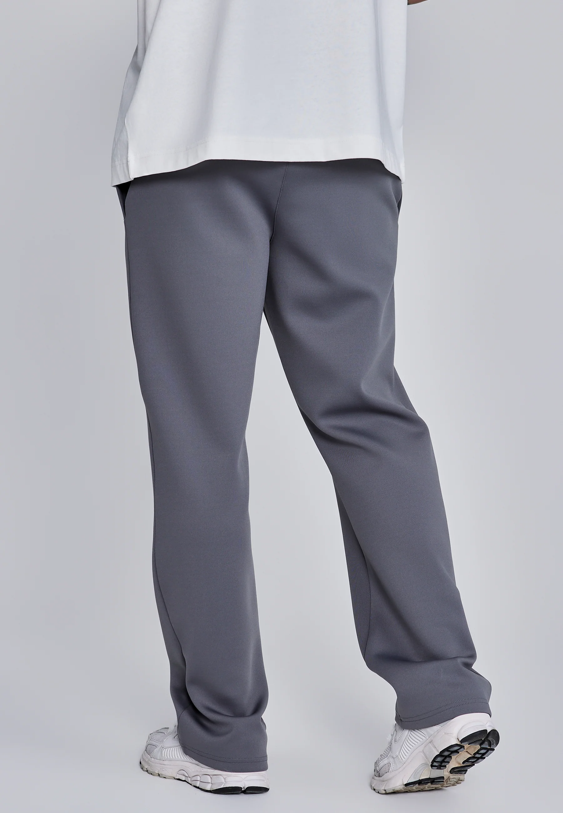 Dark Grey Essentials Poly Track Pants - Image 3