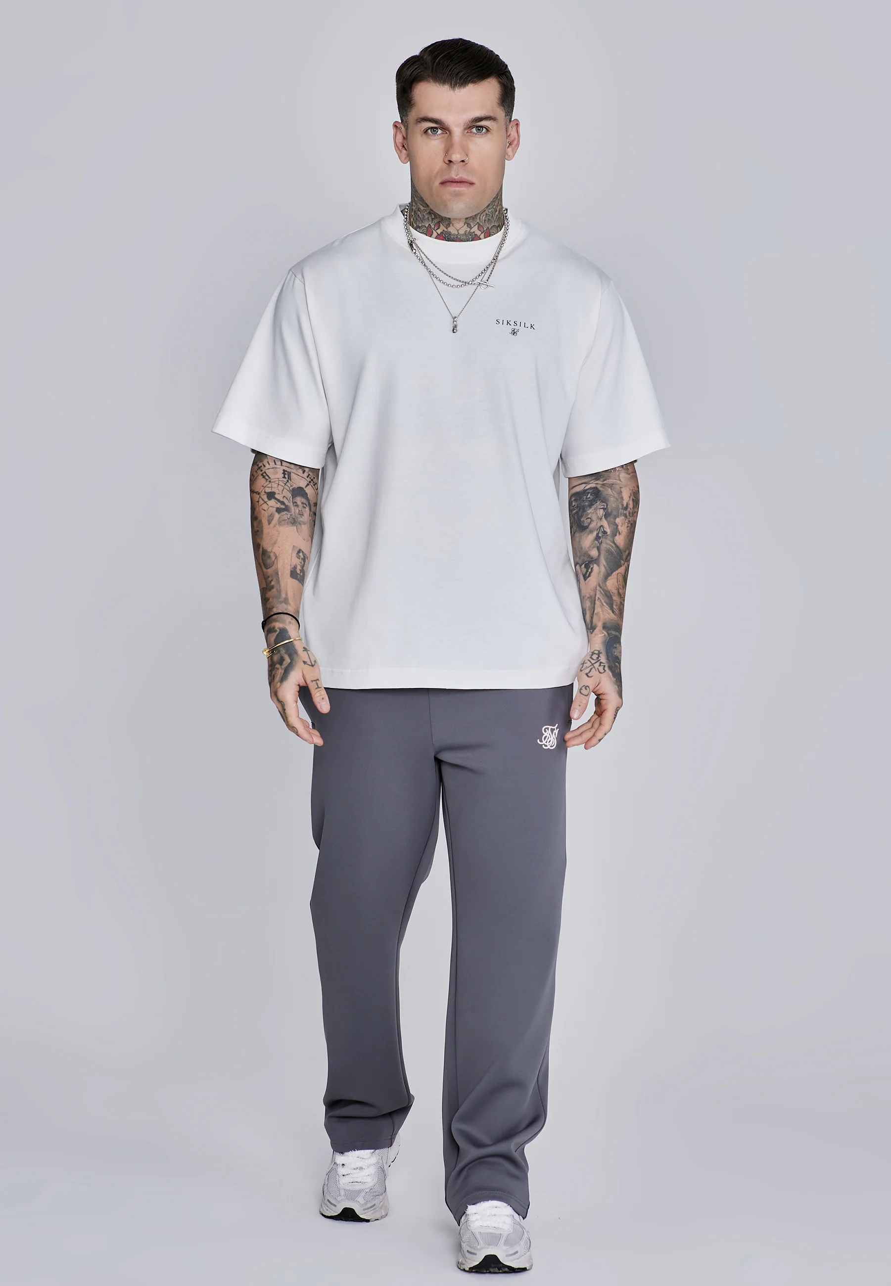 Dark Grey Essentials Poly Track Pants - Image 4