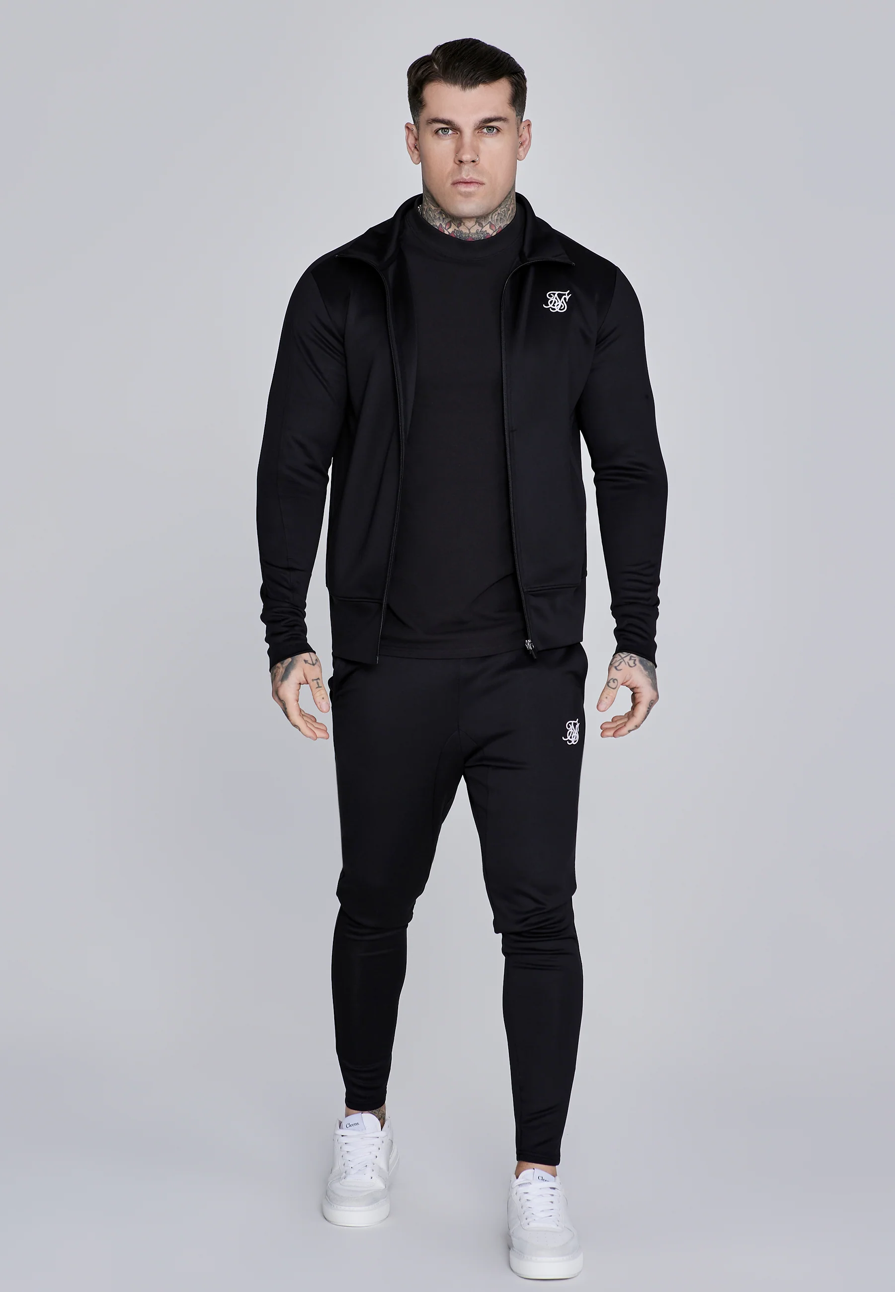 Black Essentials Poly Track Top - Image 3