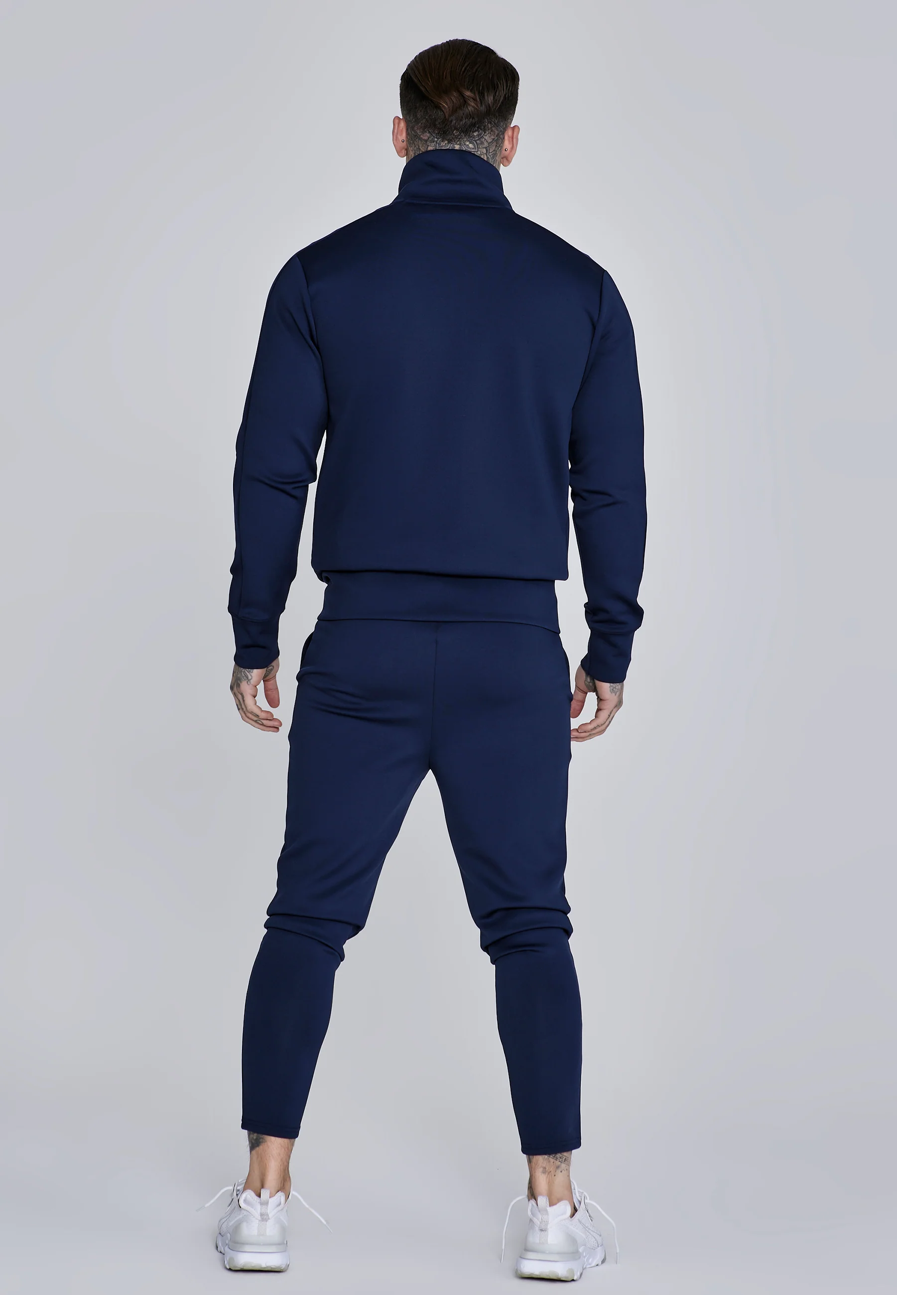 Navy Essentials Poly Track Top - Image 5