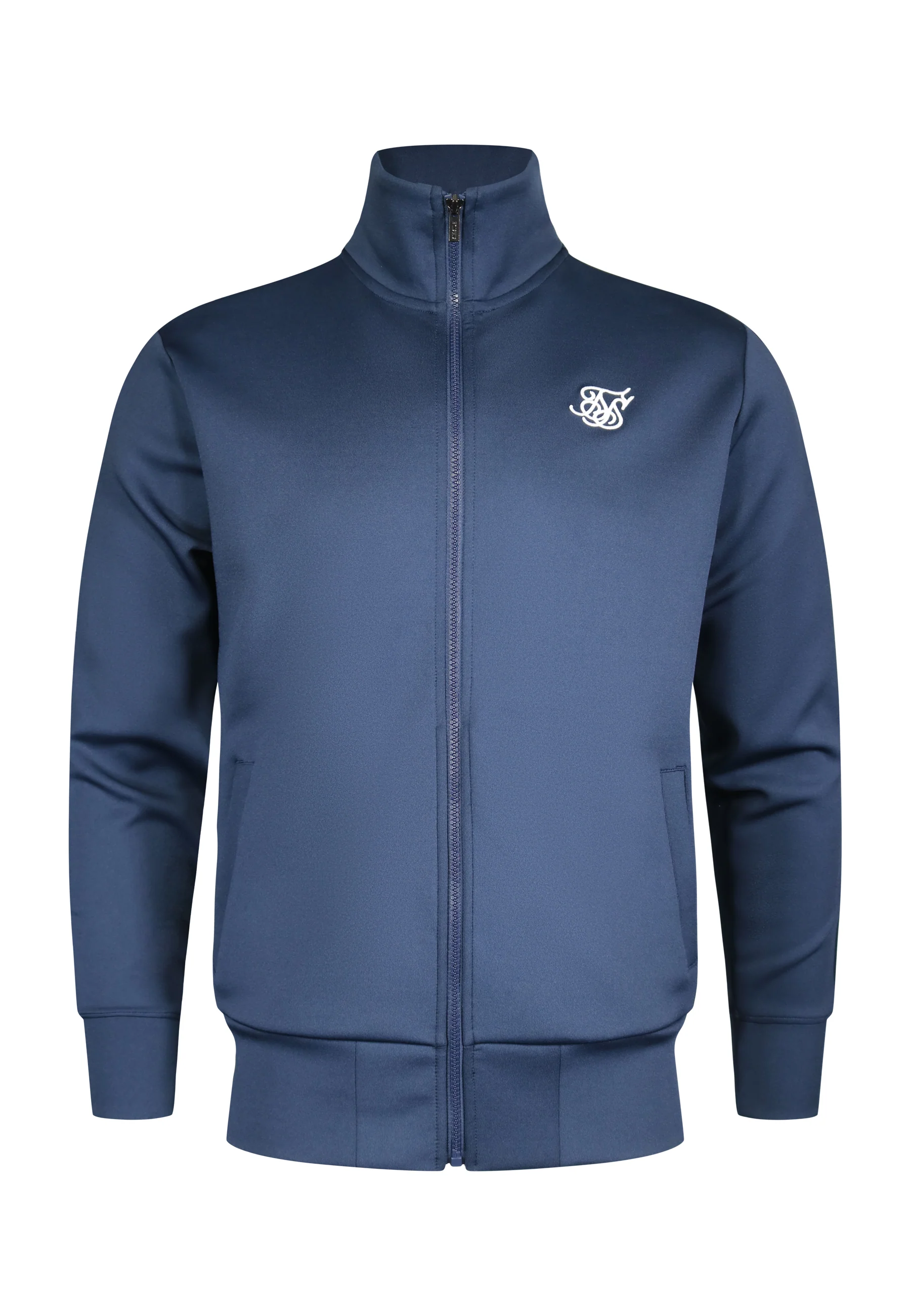 Navy Essentials Poly Track Top - Image 6