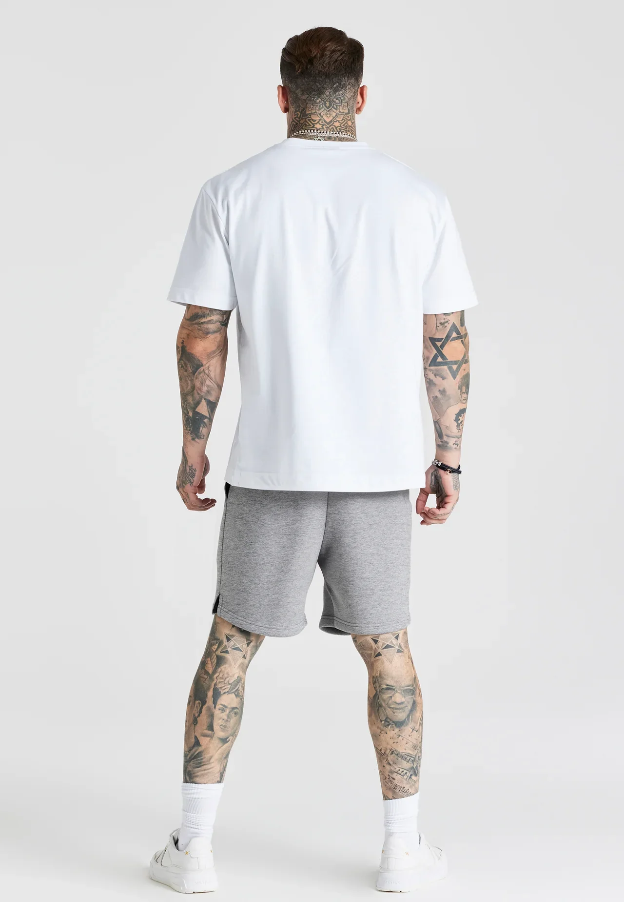 Grey Marl Essentials Shorts - Image 5
