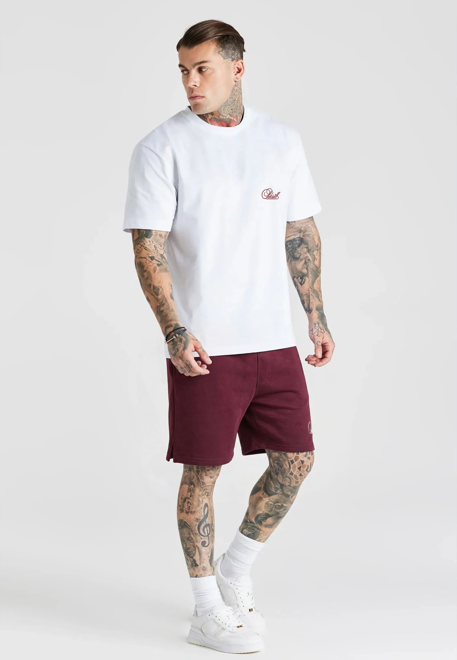 Burgundy Essentials Shorts - Image 4