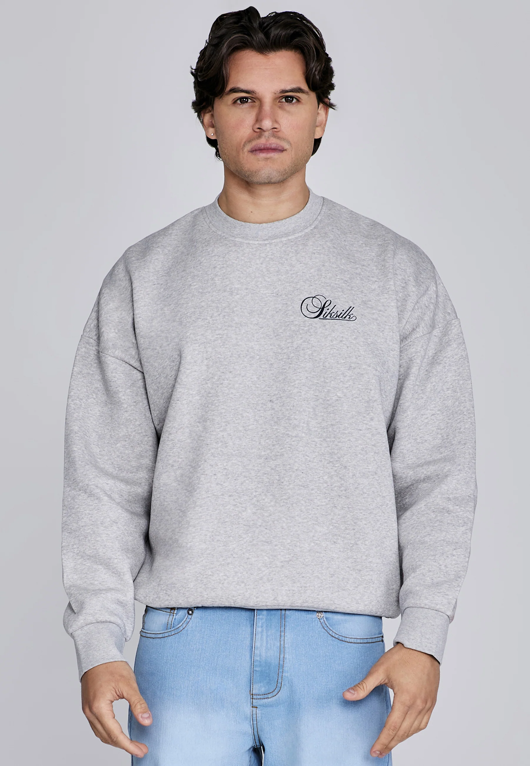 Grey Marl Essentials Sweater - Image 3