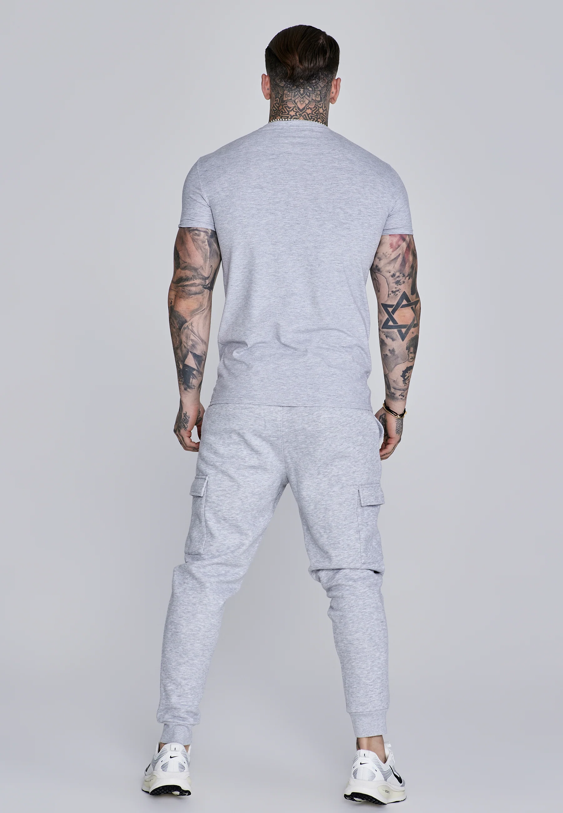 Grey Marl Essentials T-Shirt - Image 5