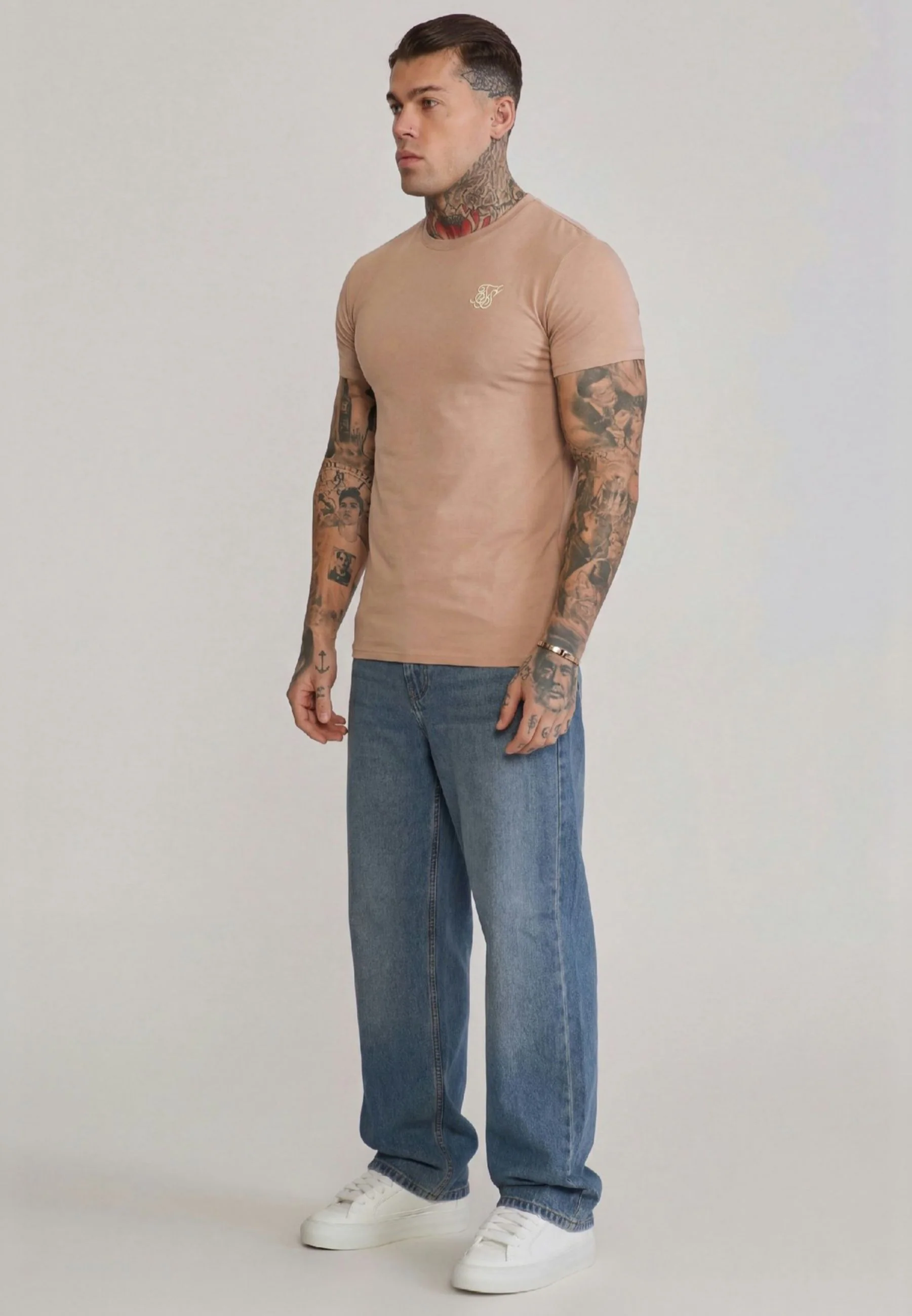 Beige Essentials T-Shirt - Image 4