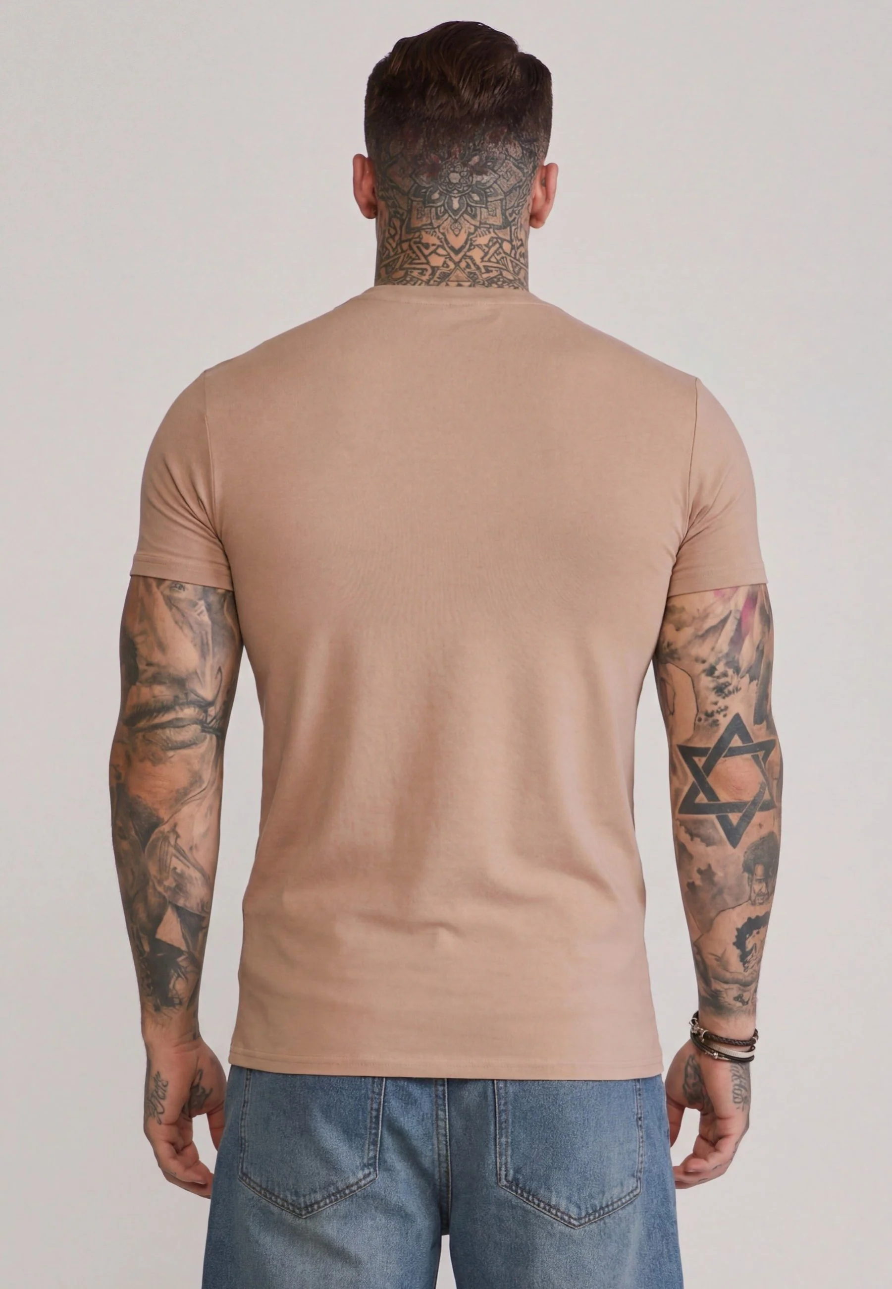 Beige Essentials T-Shirt - Image 5