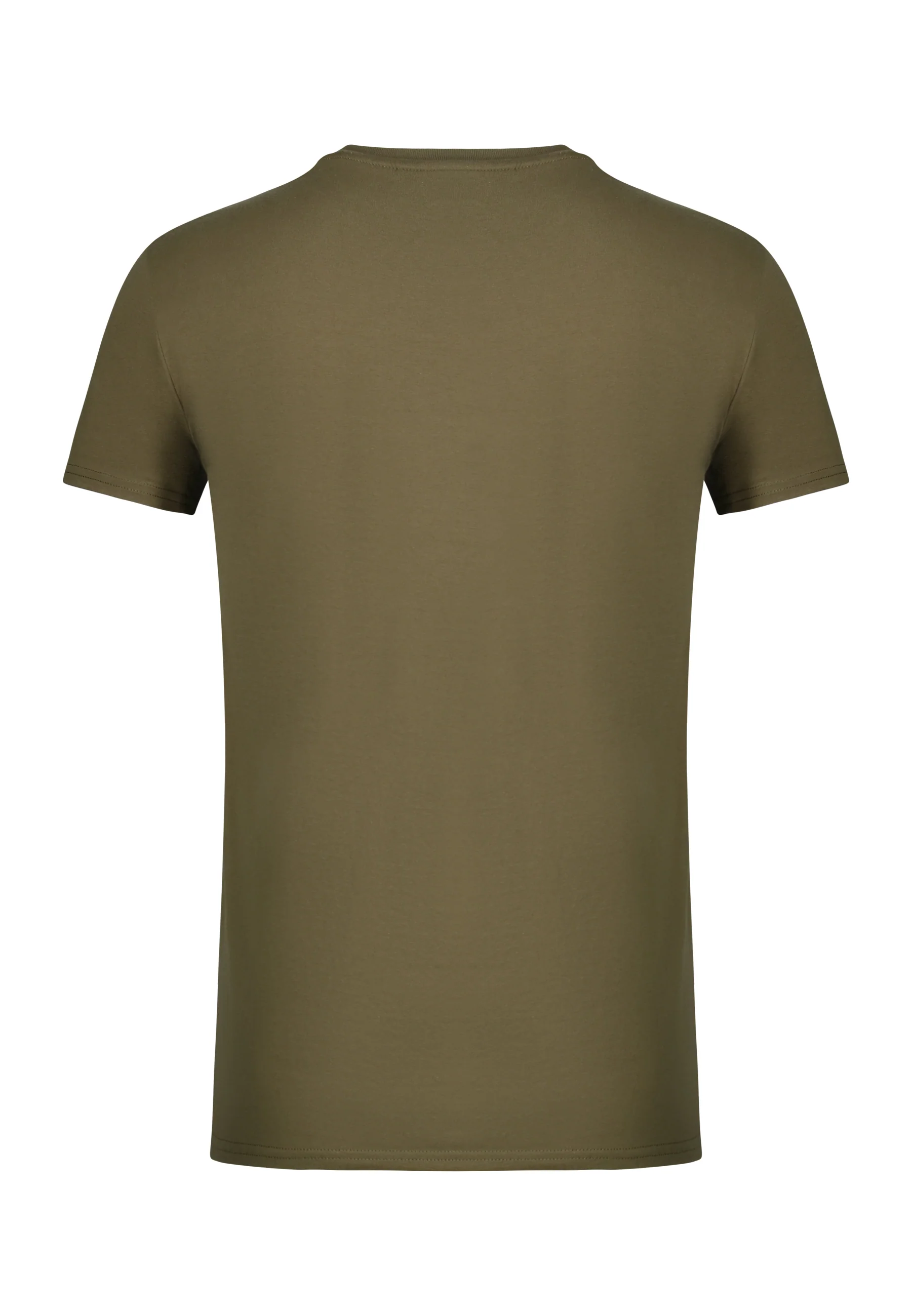 Khaki Green Essentials T-Shirt - Image 7