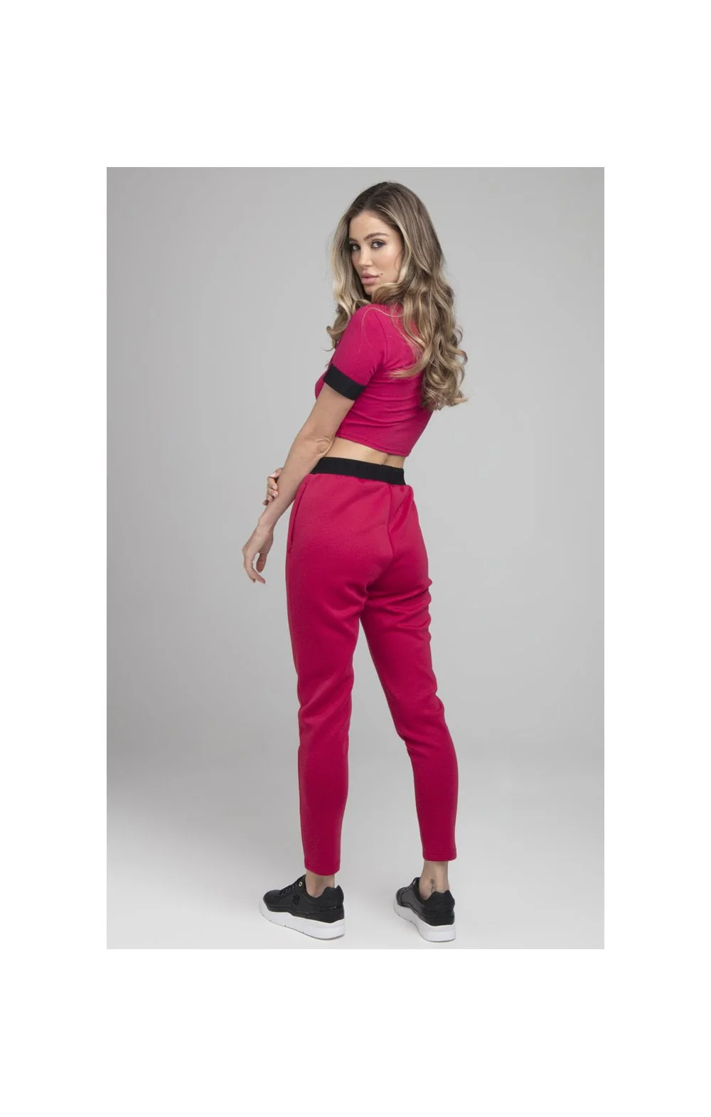 SikSilk Exhibit Crop Tee - Pink - Image 4