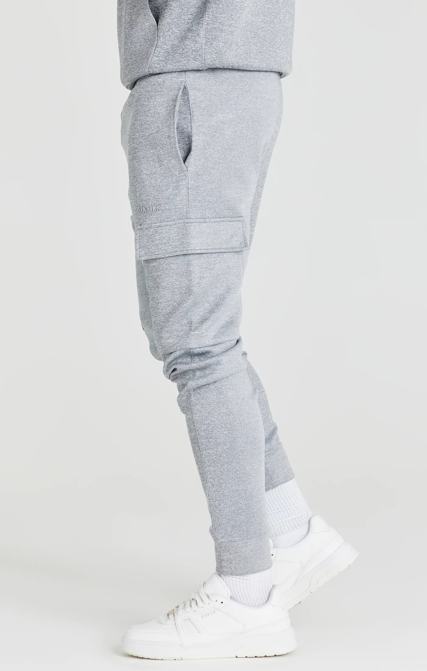 Grey Exhibit Cuffed Cargo Pant - Image 2