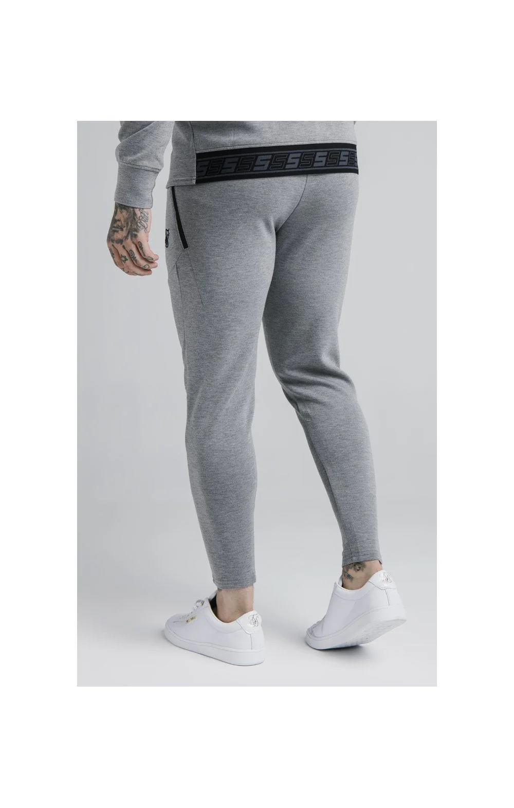 SikSilk Exhibit Function Pants - Grey Marl - Image 2