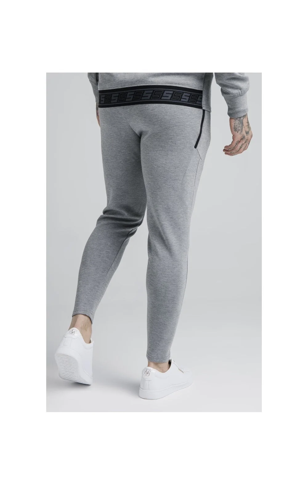 SikSilk Exhibit Function Pants - Grey Marl - Image 3