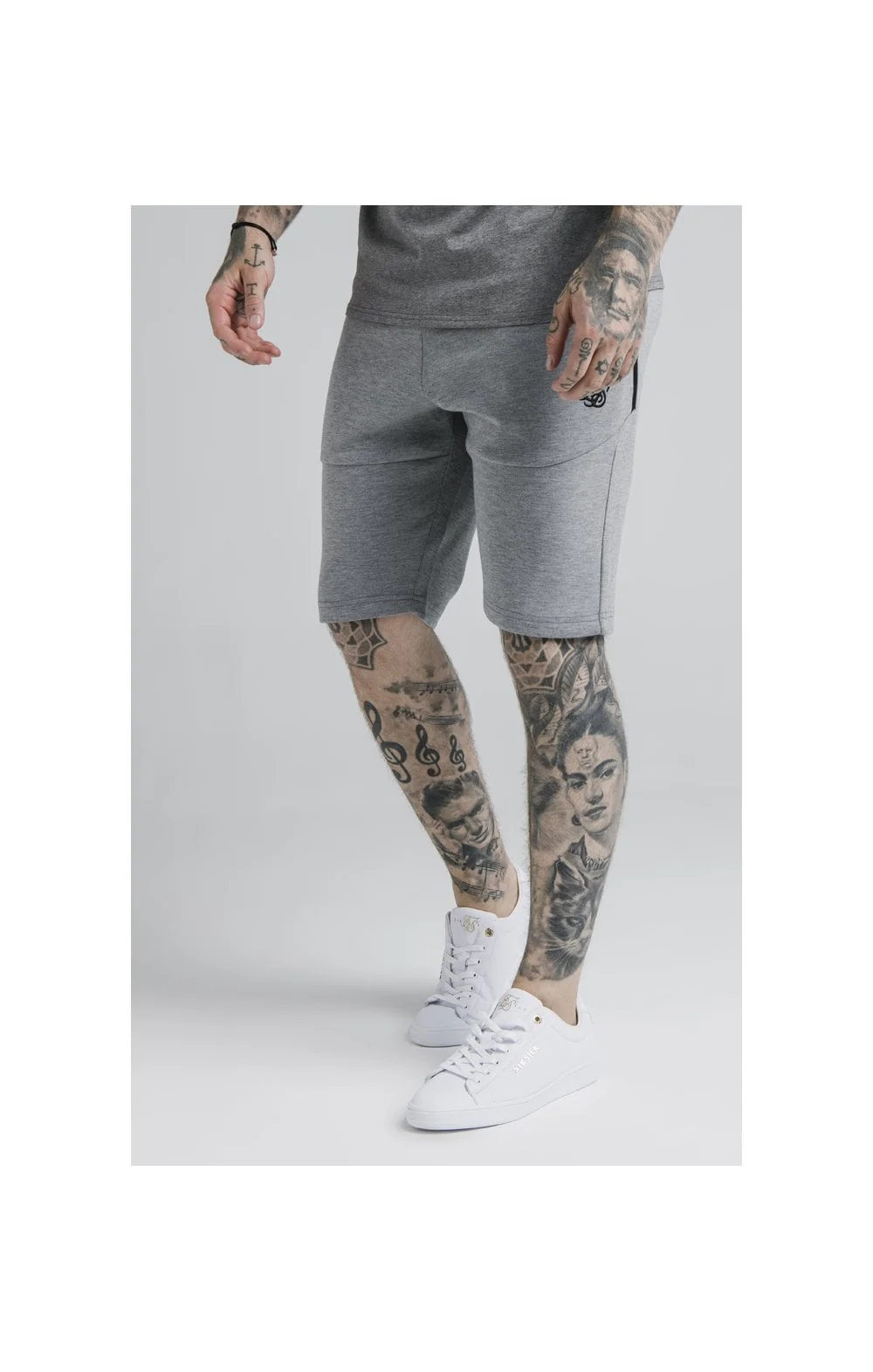 SikSilk Exhibit Function Shorts - Grey Marl