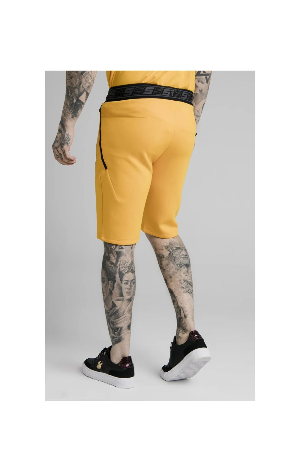 SikSilk Exhibit Function Shorts - Yellow - Image 2