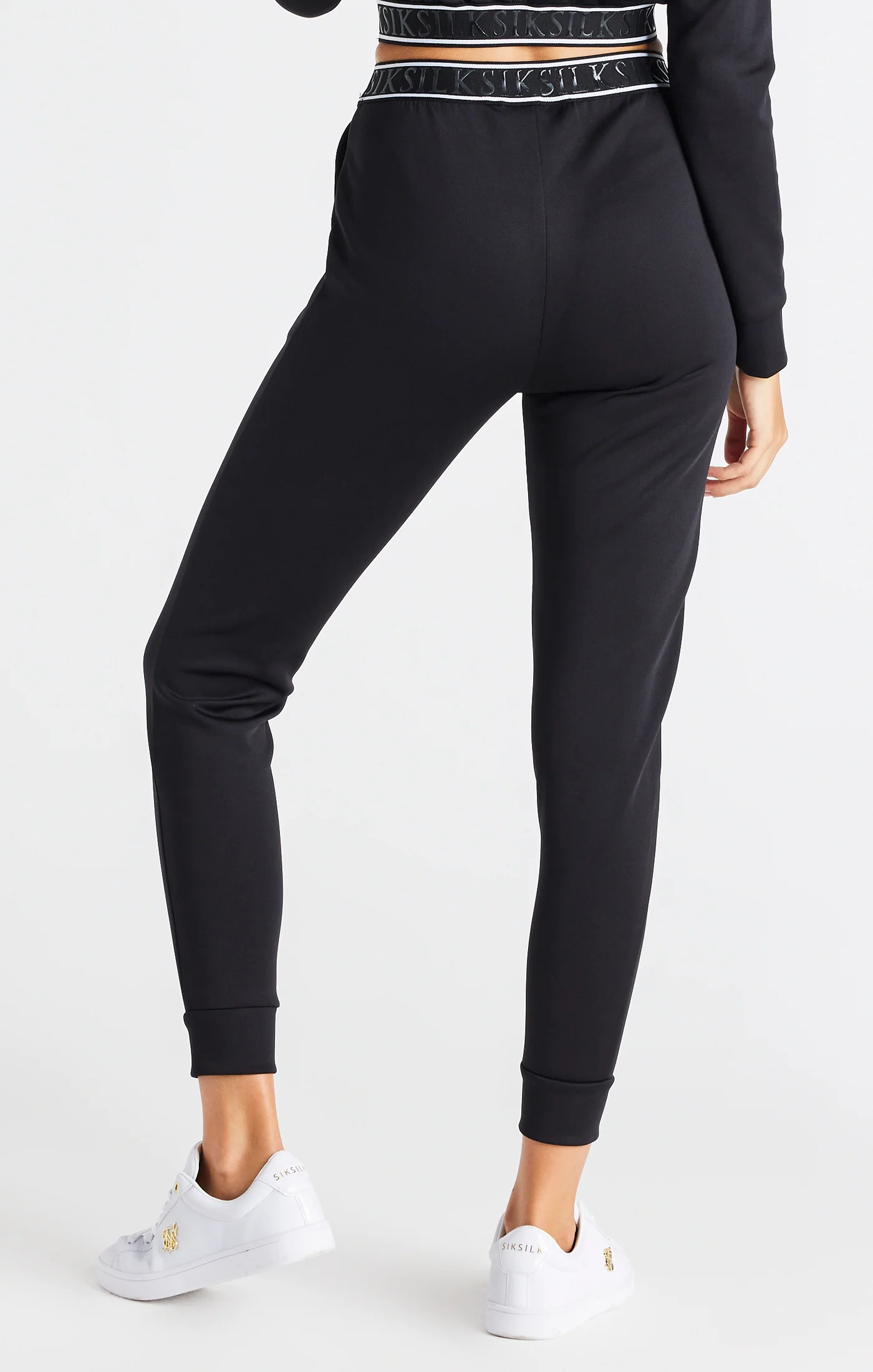 SikSilk Exhibit Luxe Tracksuit Bottoms - Black - Image 3