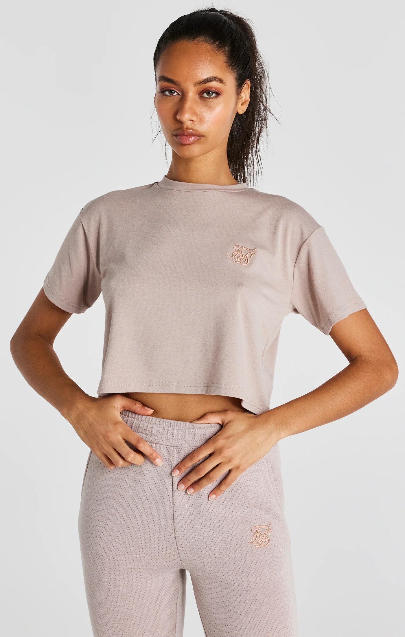 Washed Pink Crop T-Shirt